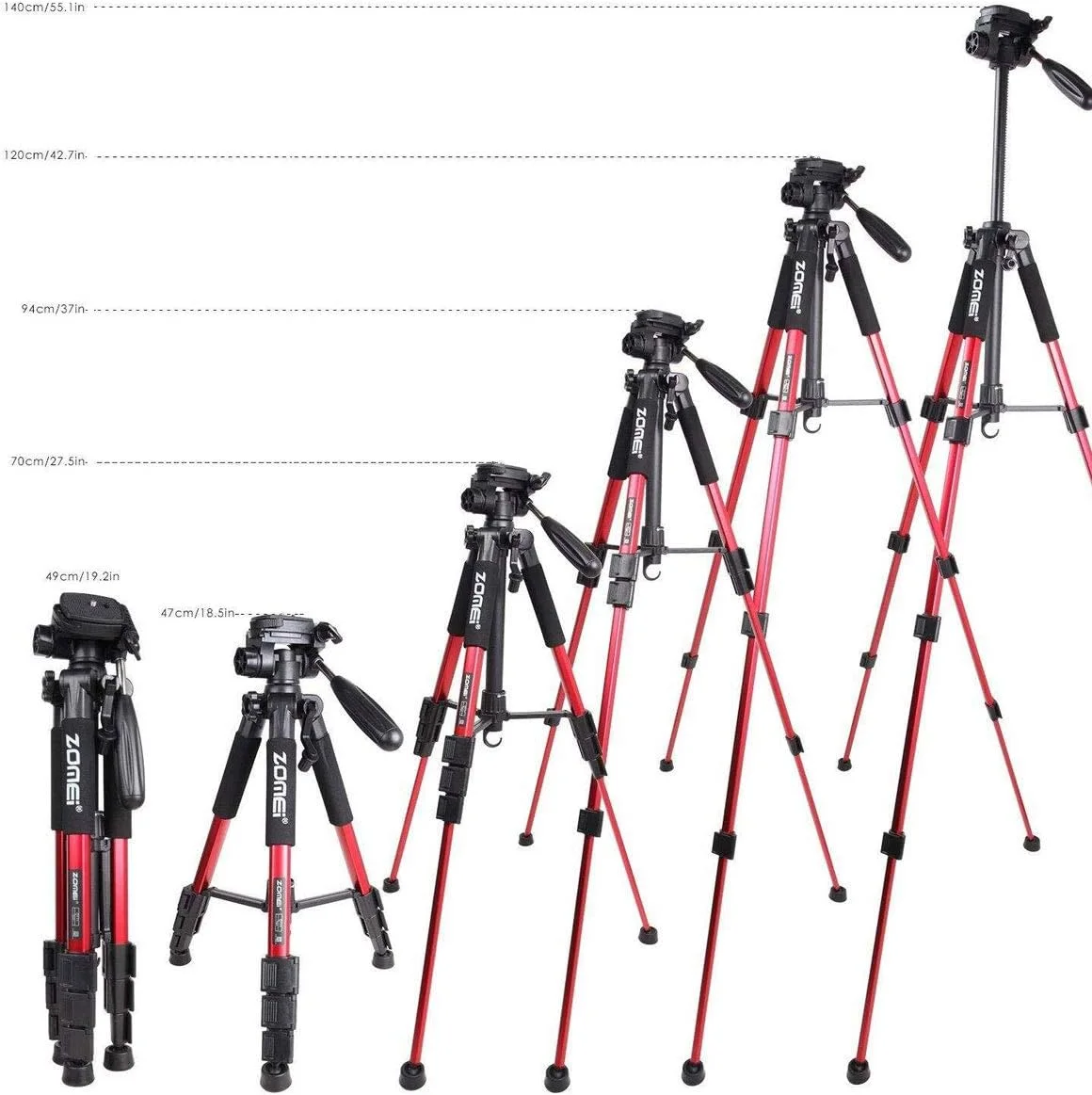 سه پایه دوربین ZOMEI Q111، سه پایه تلفن همراه، سه پایه مسافرتی آلیاژ آلومینیوم، سه پایه دوربین سبک وزن با سر چرخان 3 طرفه، صفحه رهاسازی سریع، نگهدارنده تلفن همراه و کیف، 47-140 سانتی متر (قرمز) سه پایه دوربین ZOMEI Q111، سه پایه تلفن همراه، سه پایه مسافرتی آلیاژ آلومینیوم، سه پایه دوربین سبک وزن با سر چرخان 3 طرفه، صفحه رهاسازی سریع، نگهدارنده تلفن همراه و کیف، 47-140 سانتی متر (قرمز)