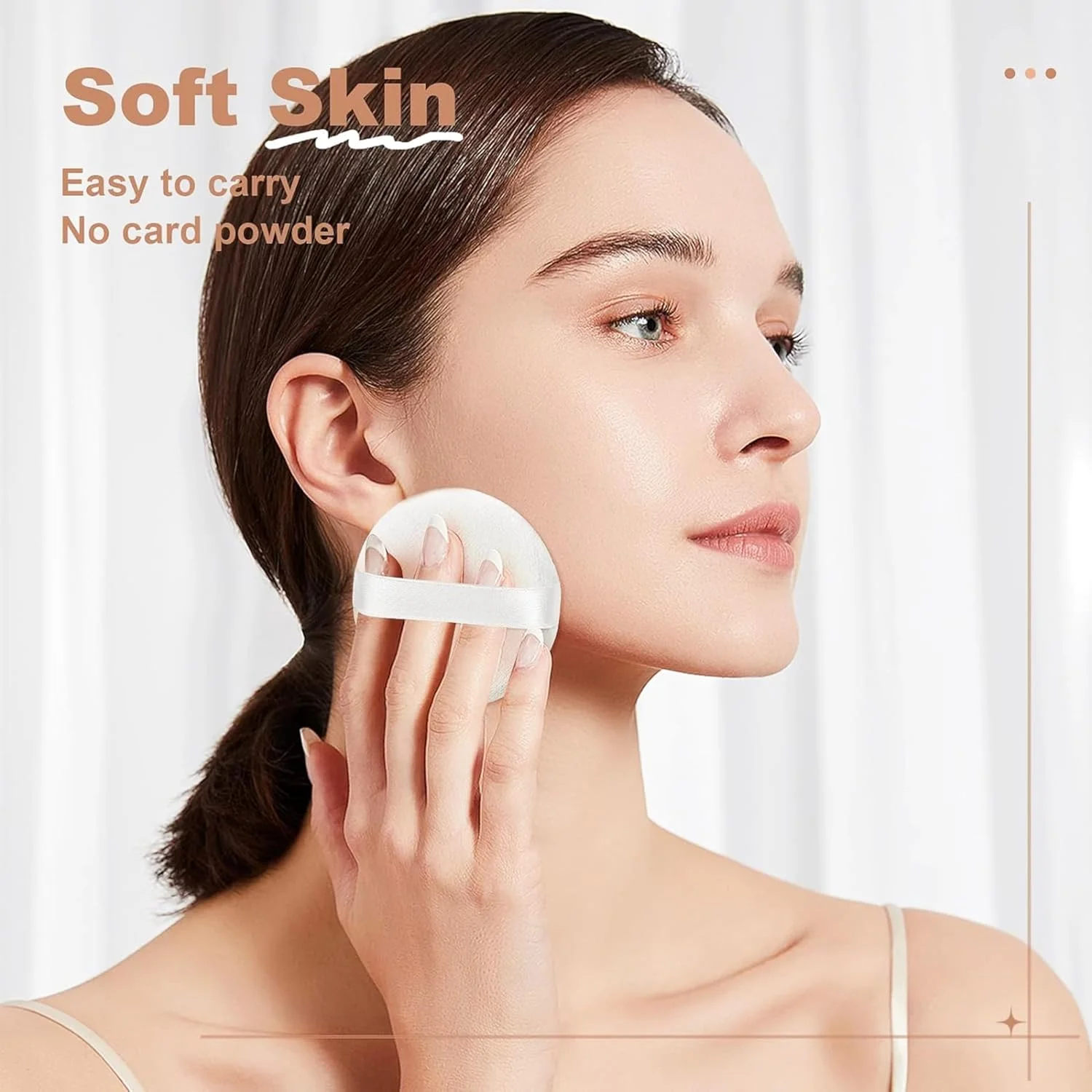 پدهای پودر آرایشی ویرز، 10 عدد پد پودر صورت اسفنجی نرم، اپلیکاتور آرایش فونداسیون گرد نرم، کانسیلر برای فونداسیون مایع، پودر شل، آرایش صورت یا مراقبت از پوست، قابل شستشو