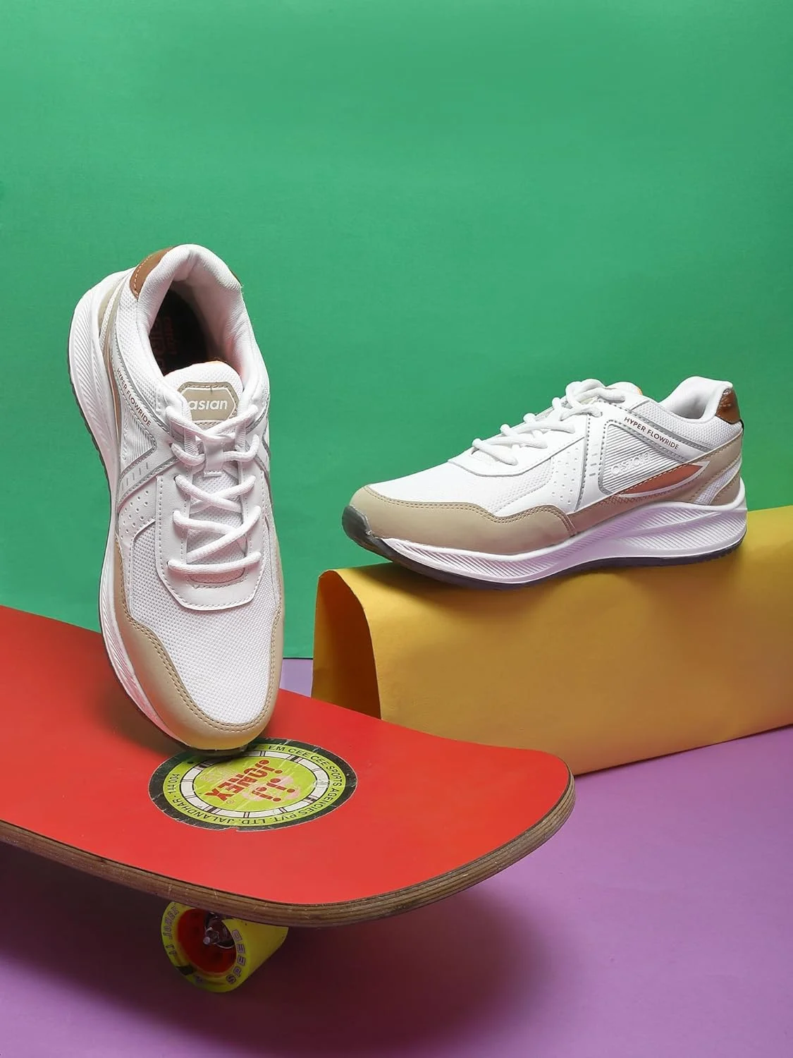 کفش ورزشی مردانه ASIAN مدل Turbo-13، کفش دویدن با رویه مشبک، زیره EVA سبک وزن، مناسب استفاده روزمره برای آقایان و پسران