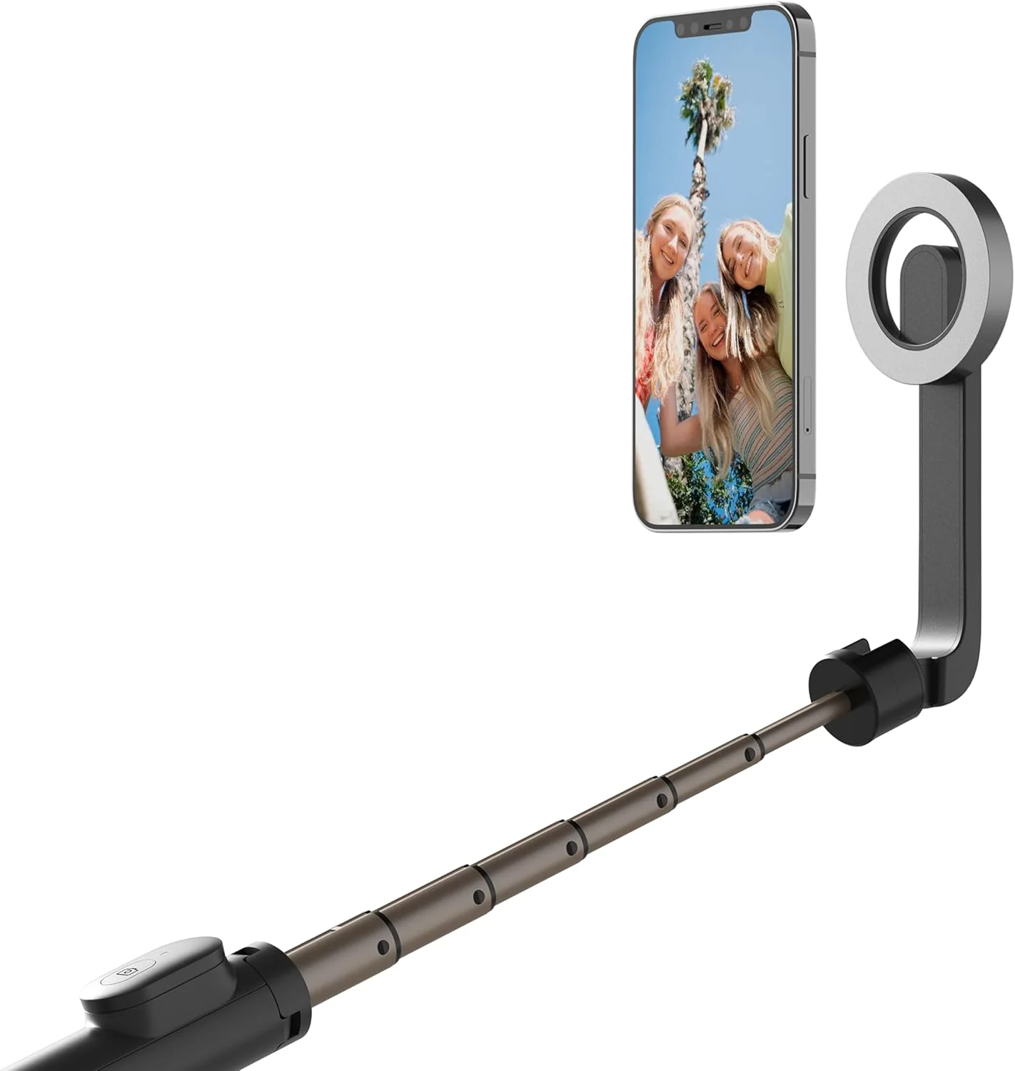 پایه سلفی و سه پایه مغناطیسی پرودو، سازگار با MagSafe، ارتفاع 65 سانتی متر، نگهدارنده تلفن آلومینیومی قوی، 16× آهنربا، ریموت قابل شارژ، جمع و جور و قابل حمل، پایه سه پایه تلفن مسافرتی - مشکی پایه سلفی و سه پایه مغناطیسی پرودو، سازگار با MagSafe، ارتفاع 65 سانتی متر، نگهدارنده تلفن آلومینیومی قوی، 16× آهنربا، ریموت قابل شارژ، جمع و جور و قابل حمل، پایه سه پایه تلفن مسافرتی - مشکی