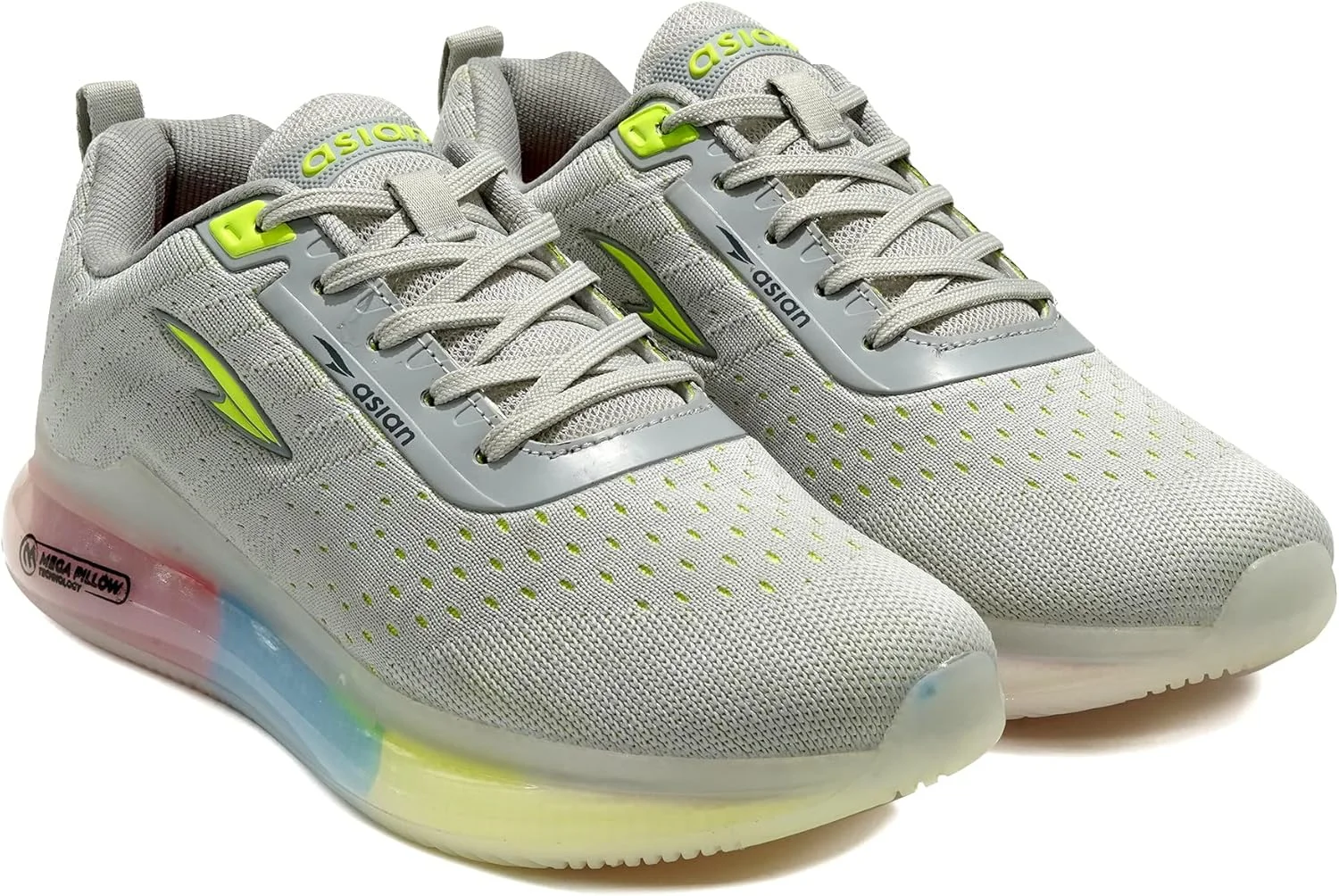 کفش های دویدن مردانه آسیایی مدل Missile-01 | کفش های ورزشی مردانه با فناوری Mega Pillow Sole برای پرش بیشتر | کفش های غیر رسمی مردانه با زیره Phylon