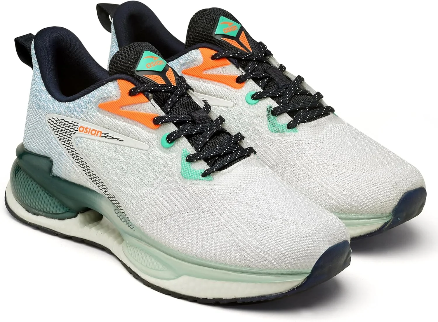 کفش کتانی سفید مردانه ASIAN، رویه مشبک، سبک و بند دار مناسب آقایان و پسران | Titanium-02$P