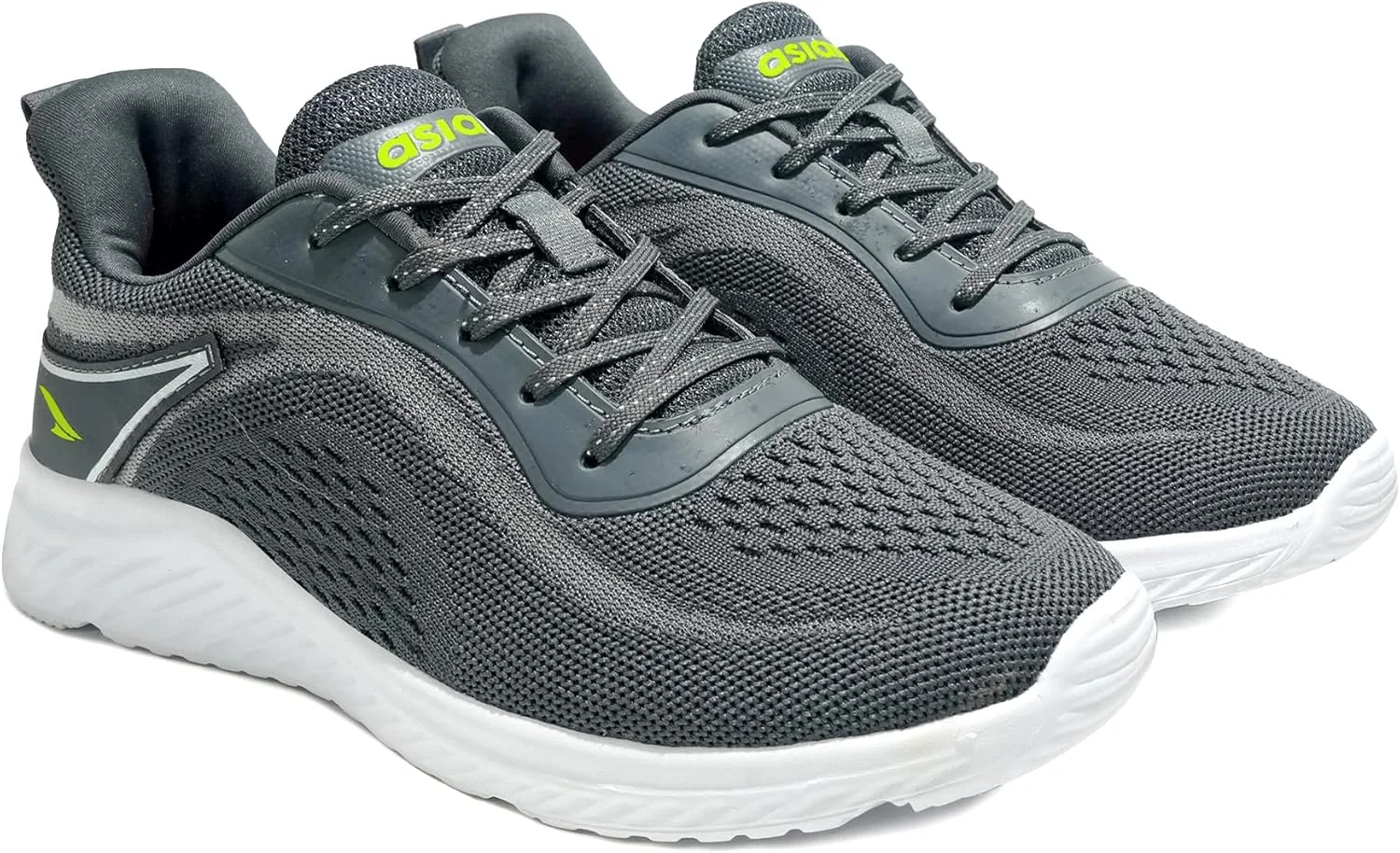 کفش ورزشی مردانه ASIAN مدل Wonder مناسب دویدن، پیاده روی و باشگاه، کفش کتانی سبک و بند دار مردانه مدل Delta-20 خاکستری تیره