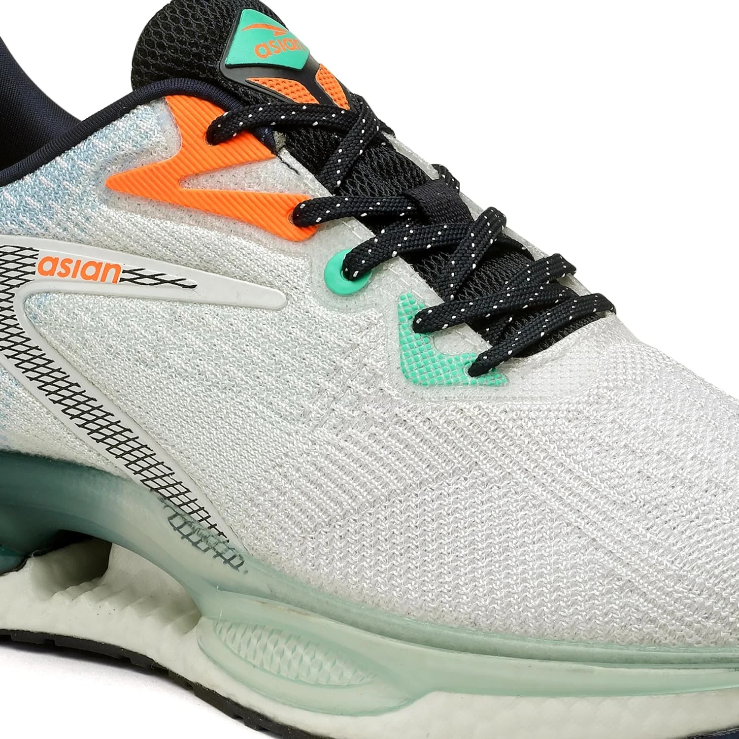 کفش کتانی سفید مردانه ASIAN، رویه مشبک، سبک و بند دار مناسب آقایان و پسران | Titanium-02$P