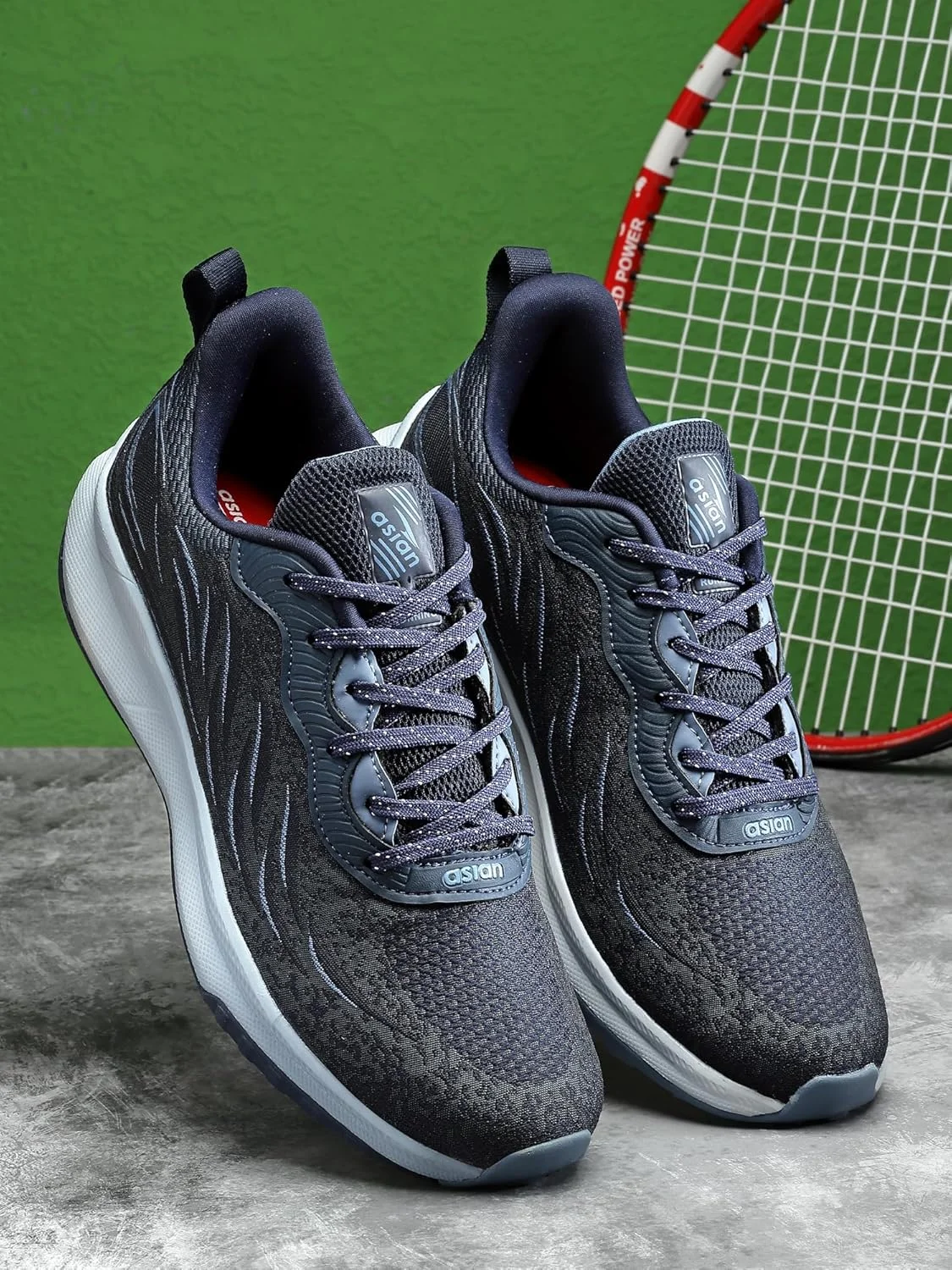 کفش ورزشی مردانه ASIAN مدل Airweave04 با فناوری Ultra Bounce، زیره TPU و TPR سبک وزن Twinspring و کفی مموری فوم، کفش کتانی غیررسمی مردانه