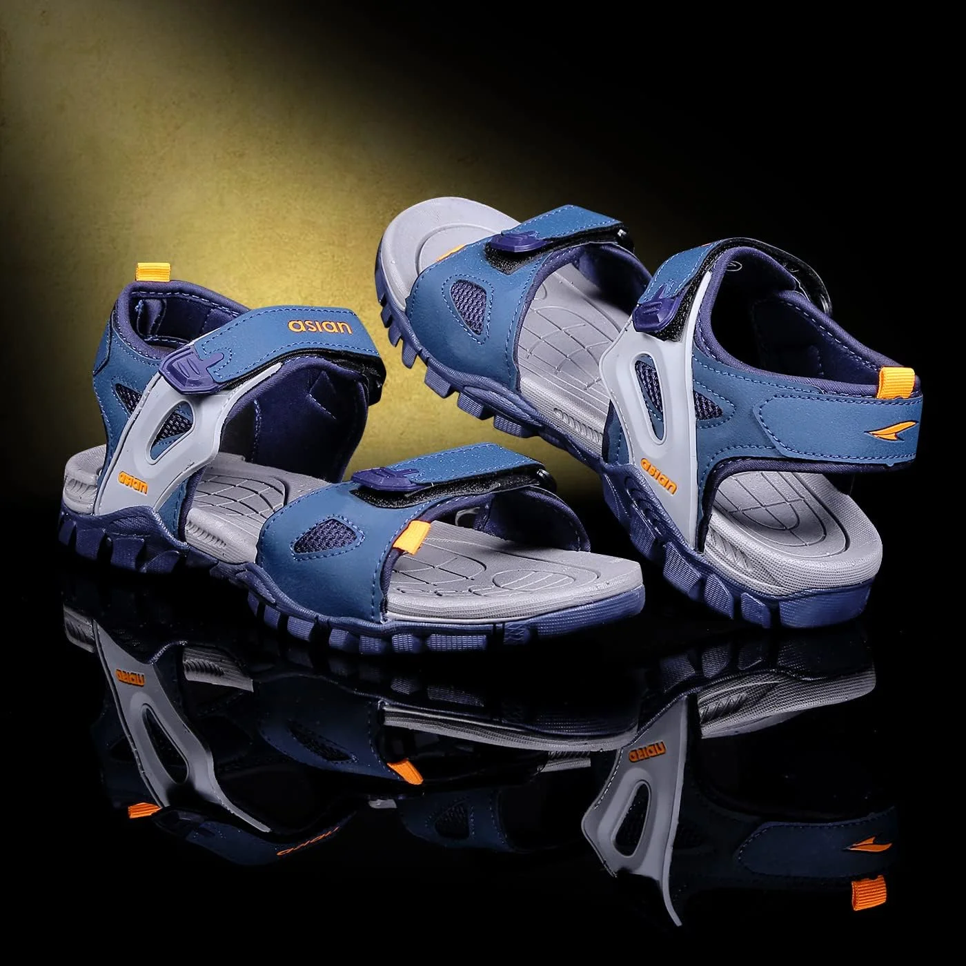 صندل اسپرت مردانه ASIAN مدل Prestige-51، مناسب آقایان و پسران، آبی، سایز 10 UK