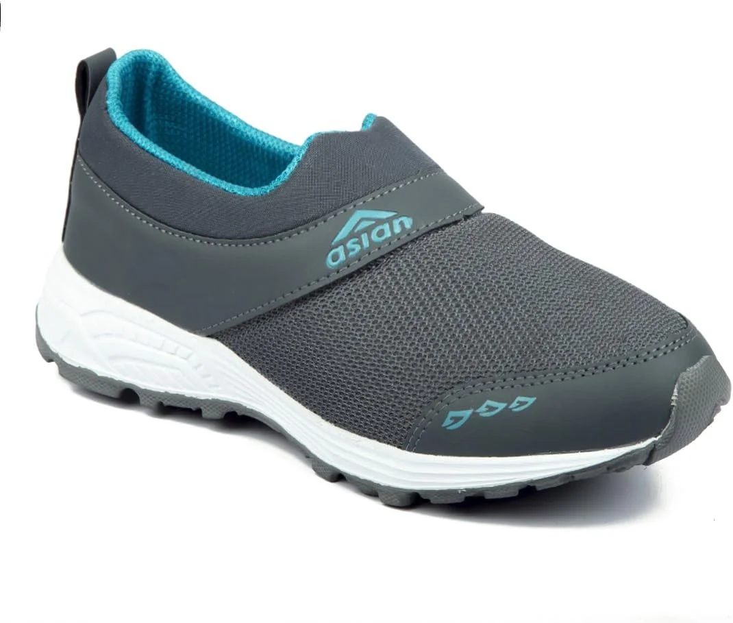 کفش های دویدن، کفش های ورزشی، کفش های تمرینی، کفش های پیاده روی، کفش های ورزشی مردانه ASIAN F-04 خاکستری سبز سایز UK-8