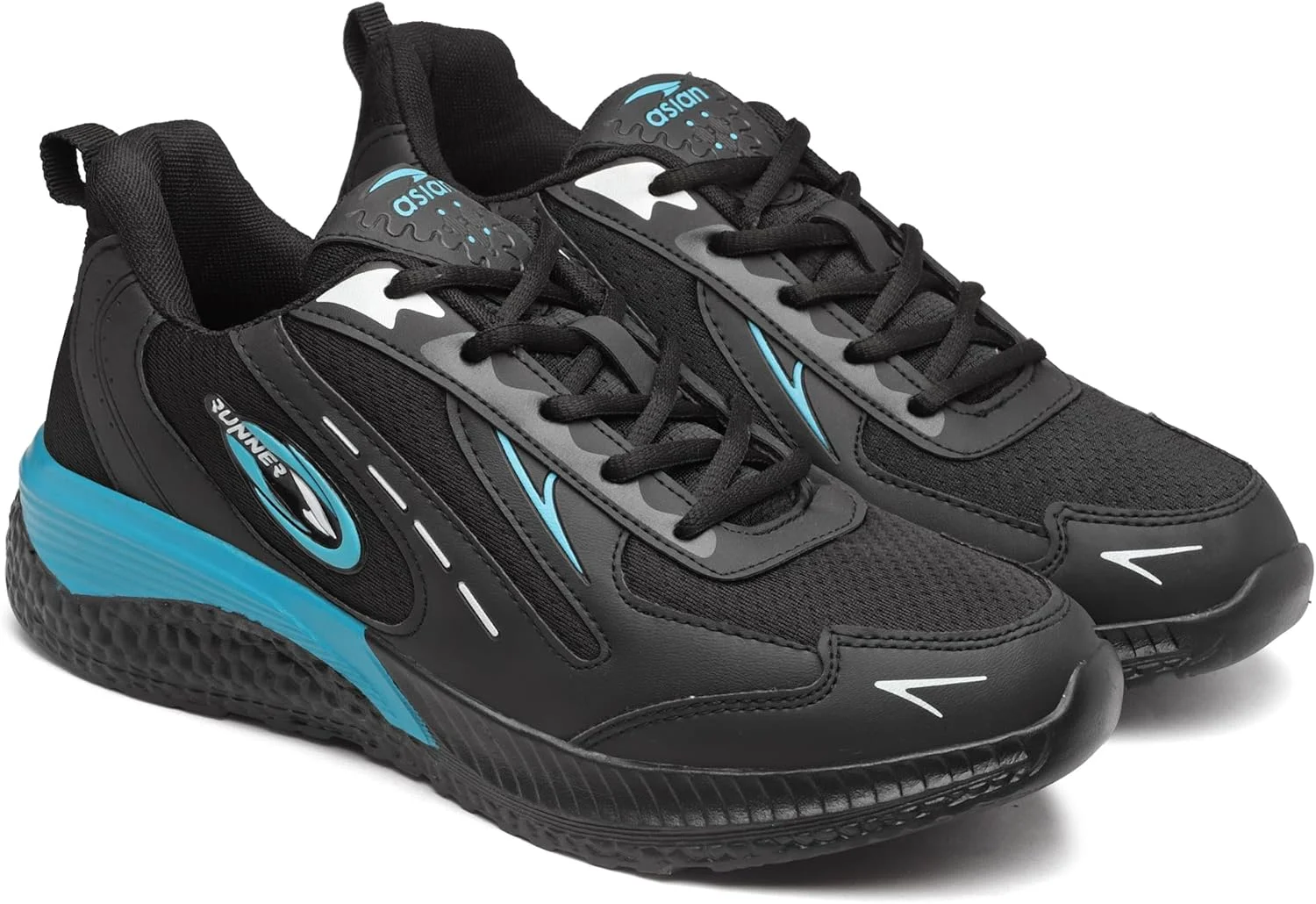 کفش ورزشی مردانه ASIAN مدل ORBIT-03 مناسب دویدن و استفاده روزمره، بند دار، سبک و راحت با رویه توری و زیره EVA برای مردان و پسران، مناسب ورزش و باشگاه