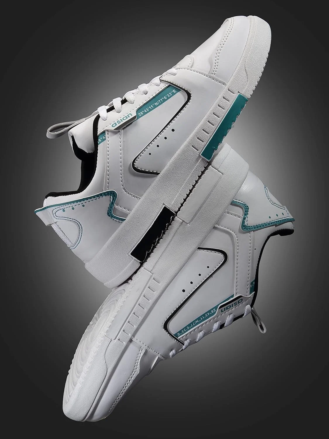 کفش کتانی مردانه ASIAN مدل TARZAN-01 سفید، رویه مصنوعی، سبک، راحت، ساق متوسط، مناسب آقایان و پسران، سفید فیروزه ای، سایز 39.5 اروپا کفش کتانی مردانه ASIAN مدل TARZAN-01 سفید، رویه مصنوعی، سبک، راحت، ساق متوسط، مناسب آقایان و پسران، سفید فیروزه ای، سایز 39.5 اروپا