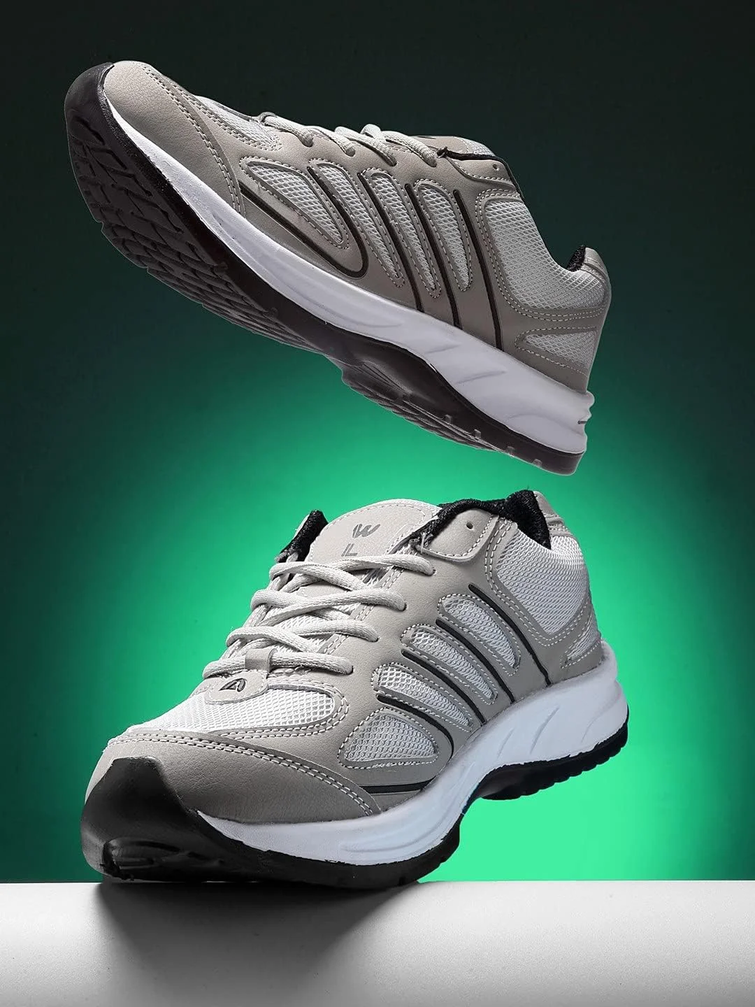 کفش ورزشی مردانه آسیایی مدل Bullet-02 خاکستری مشکی مناسب پیاده روی، ورزش، باشگاه و دویدن