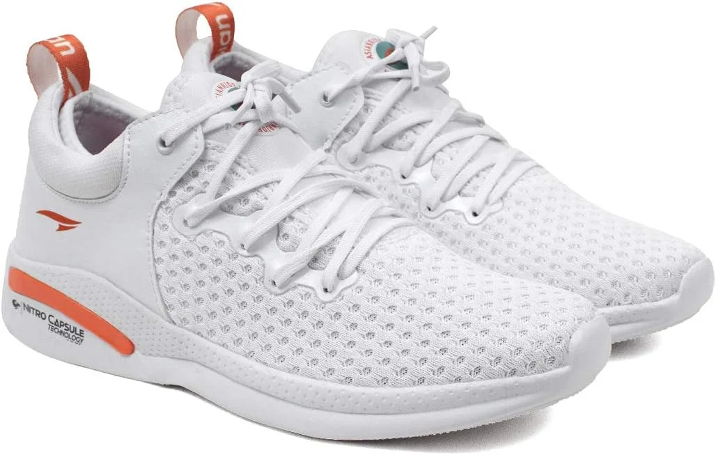 کفش ورزشی مردانه ASIAN مدل Creta-12 با رویه بافتنی تنفسی | کفش های ورزشی، تمرینی و دویدن برای مردان و پسران، 1 سفید، سایز 38.5 اروپا