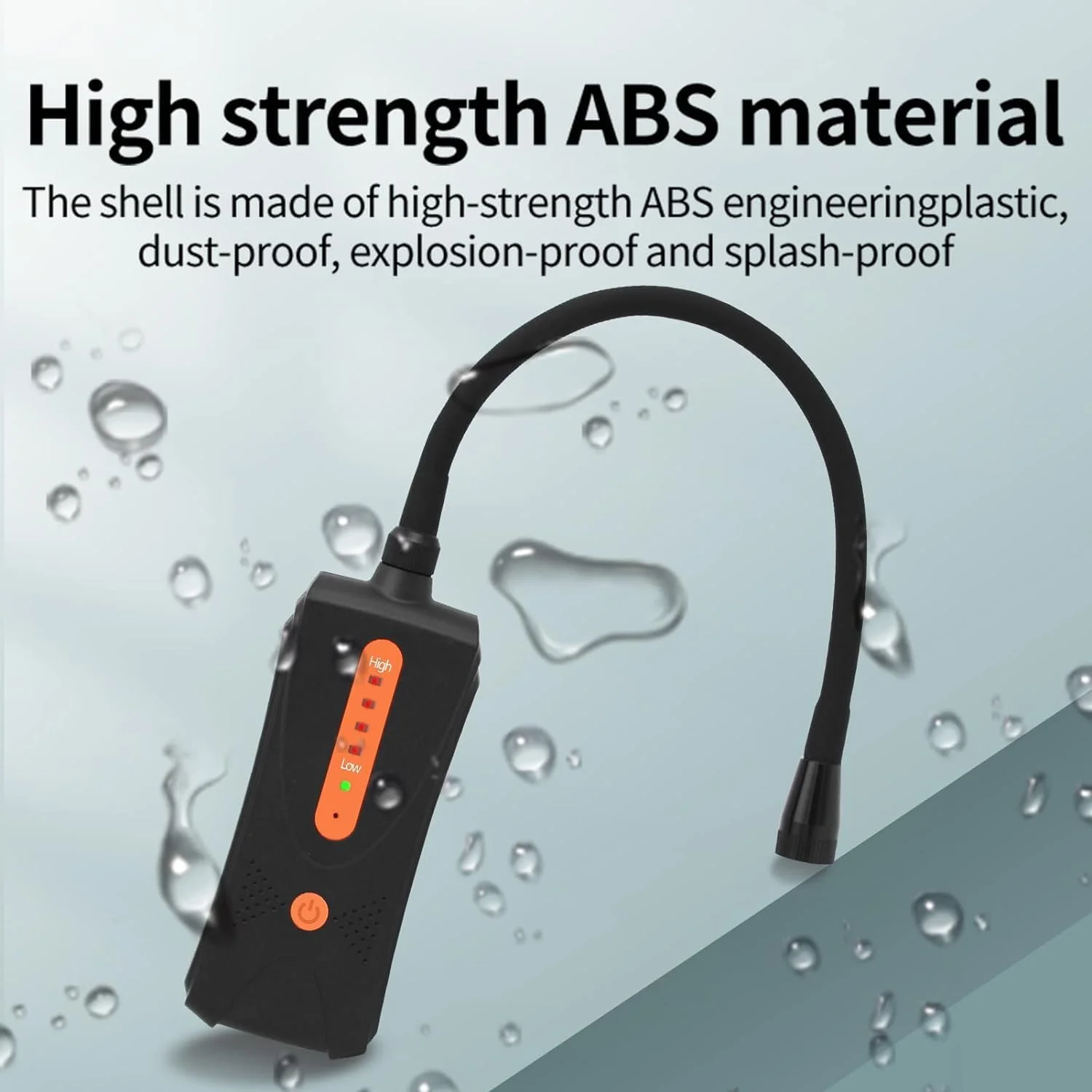 دستگاه تشخیص نشت گاز MAKINGTEC، تستر نشت گازهای قابل اشتعال با آلارم صوتی و تصویری، ردیاب گاز قابل حمل برای یافتن نشت گاز متان، LPG، LNG، سوخت، گاز فاضلاب (0-10000 PPM)