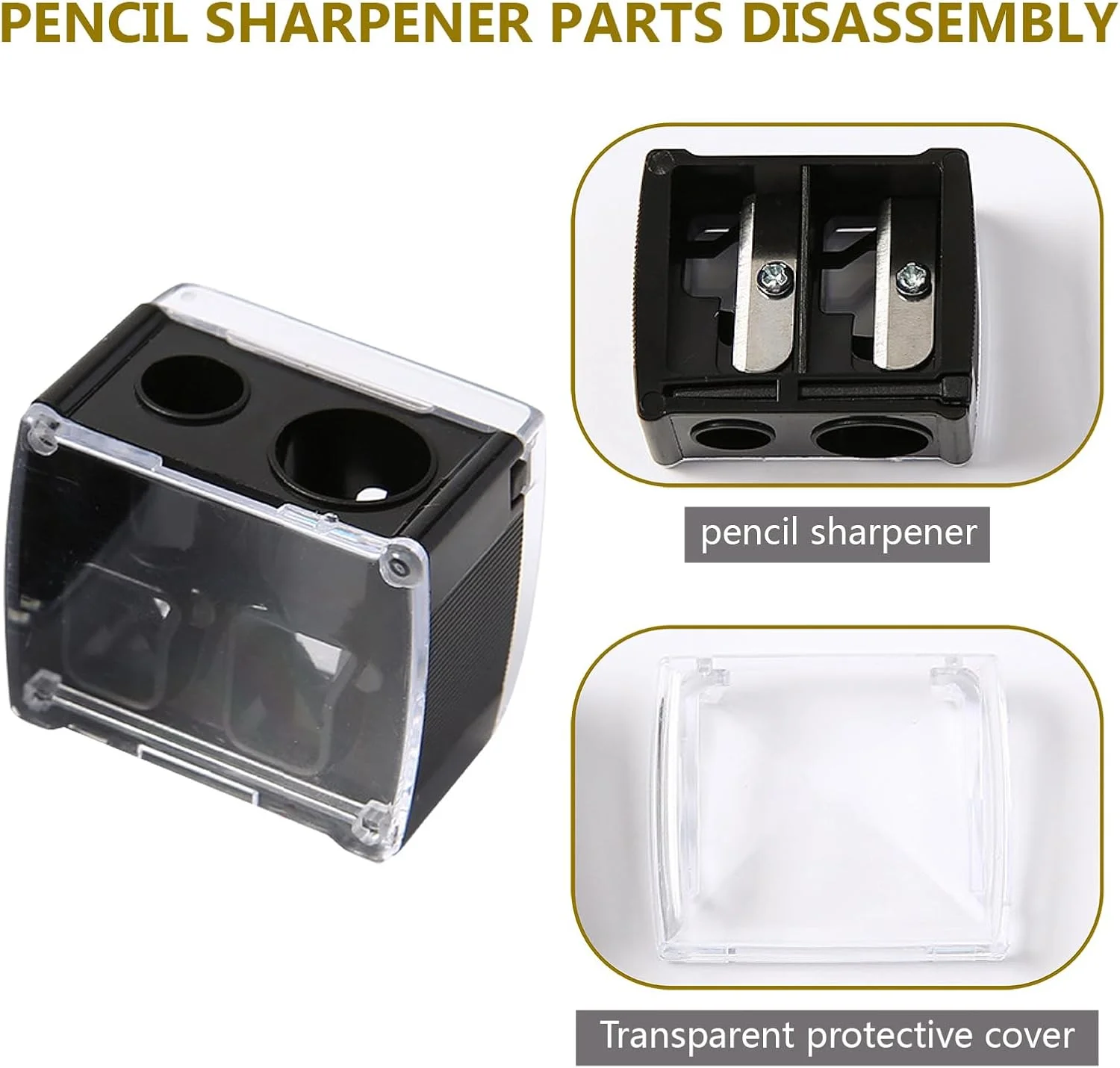 تراش آرایشی / تراش لوازم آرایشی برای مداد ابرو، خط لب، مداد چشم، مناسب برای استفاده در سفر (2 عدد) تراش آرایشی / تراش لوازم آرایشی برای مداد ابرو، خط لب، مداد چشم، مناسب برای استفاده در سفر (2 عدد)