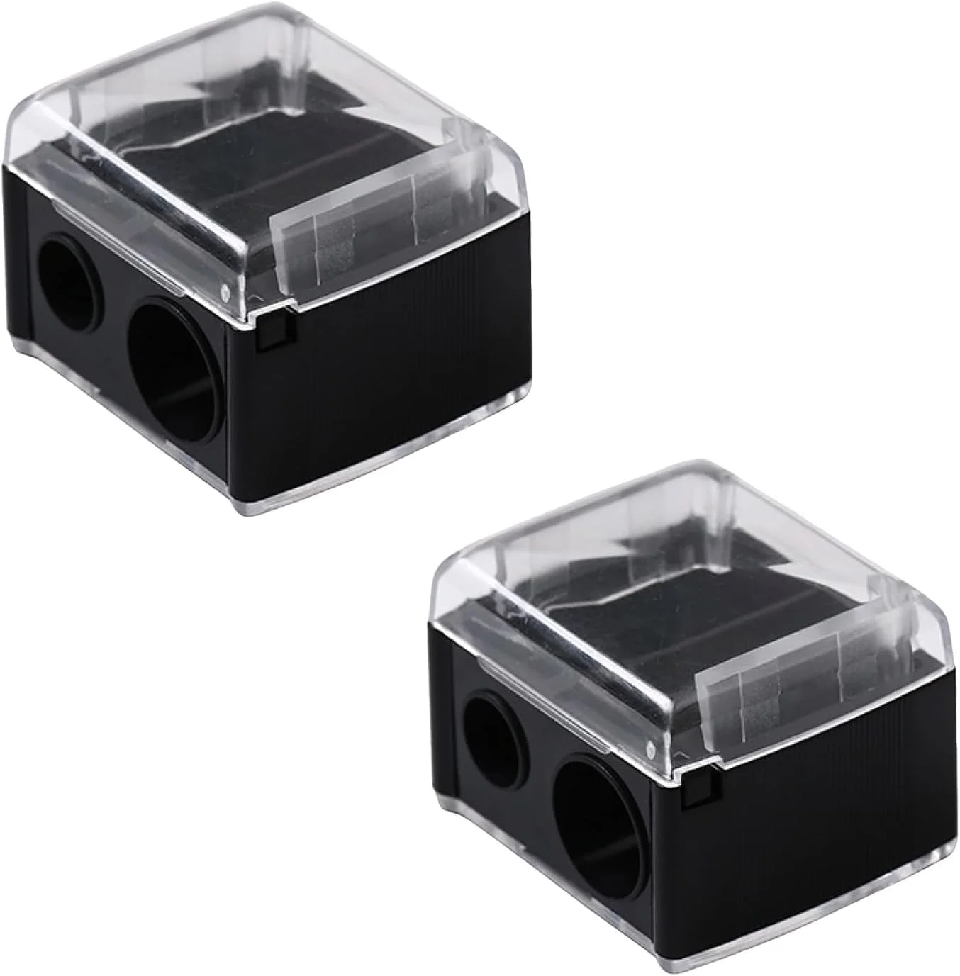 دو عدد تراش آرایشی جهانی، تراش لوازم آرایشی برای خط چشم، رژ لب، مداد ابرو، قابل حمل