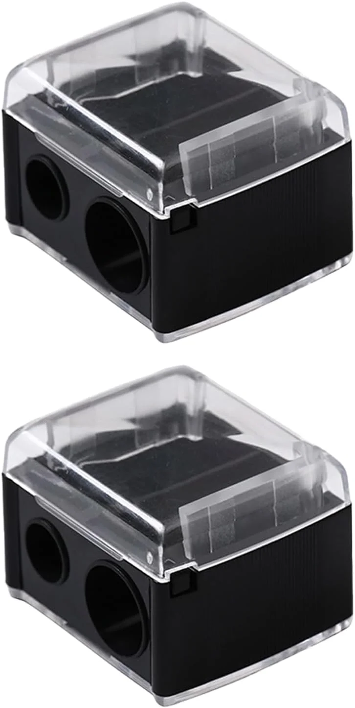 تراش آرایشی / تراش لوازم آرایشی برای مداد ابرو، خط لب، مداد چشم، مناسب برای استفاده در سفر (2 عدد) تراش آرایشی / تراش لوازم آرایشی برای مداد ابرو، خط لب، مداد چشم، مناسب برای استفاده در سفر (2 عدد)