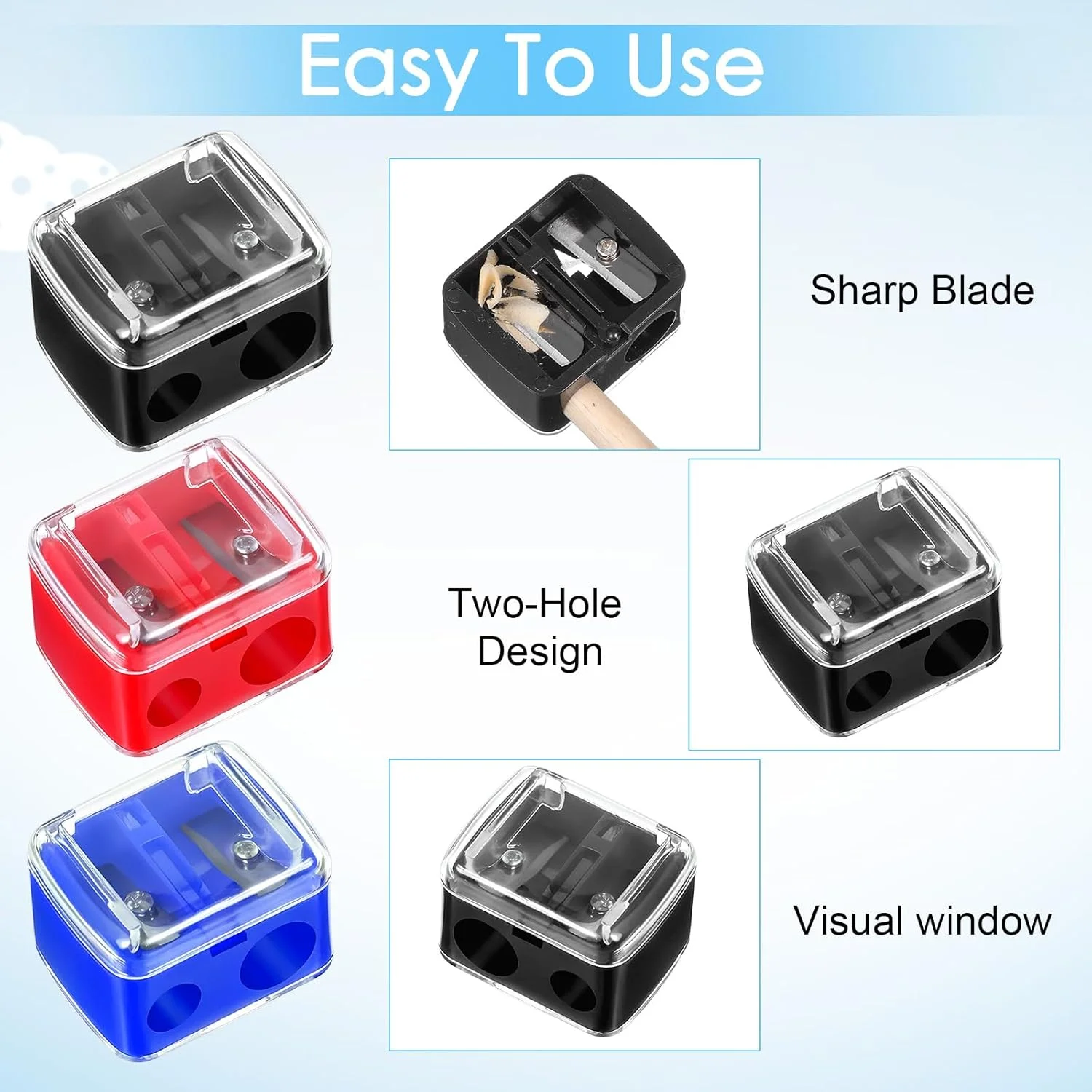 بسته 5 عددی تراش آرایشی مدادی، تراش دستی دو سوراخه مداد آرایشی برای خط لب، خط چشم و مداد ابرو، ابزار دستی آرایشی مناسب مسافرت برای زنان، چند رنگ بسته 5 عددی تراش آرایشی مدادی، تراش دستی دو سوراخه مداد آرایشی برای خط لب، خط چشم و مداد ابرو، ابزار دستی آرایشی مناسب مسافرت برای زنان، چند رنگ