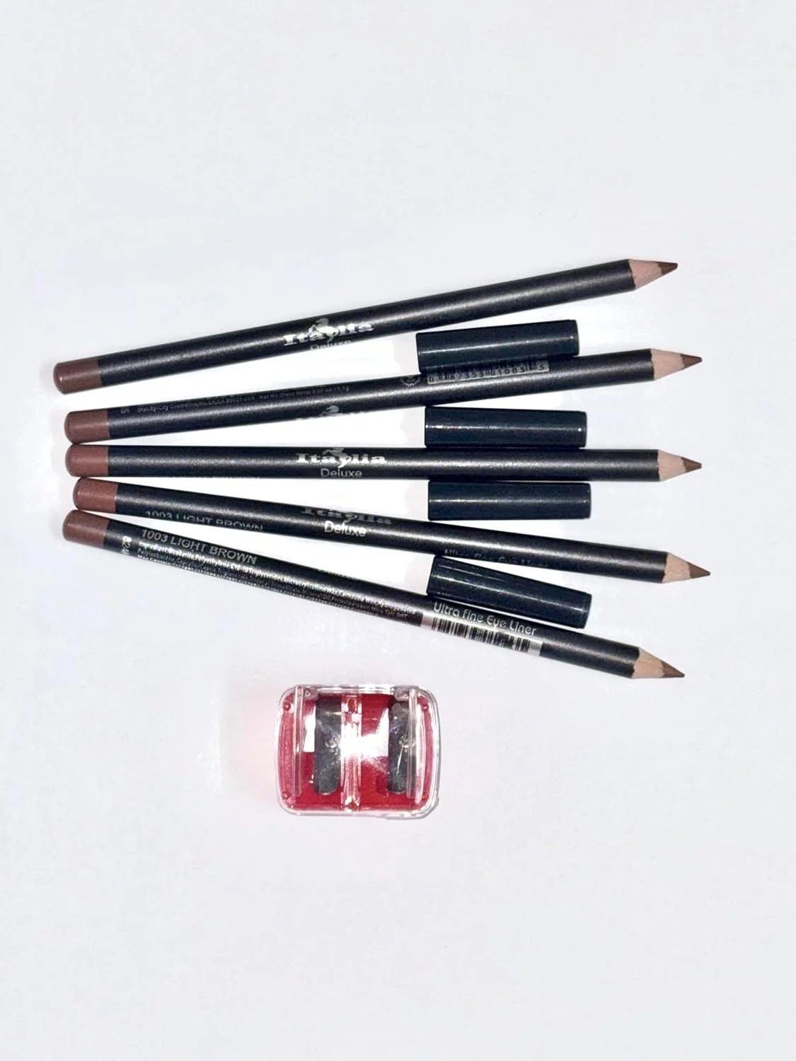 5 pc Italia Deluxe 1003 Light Brown + Pencil Sharpener