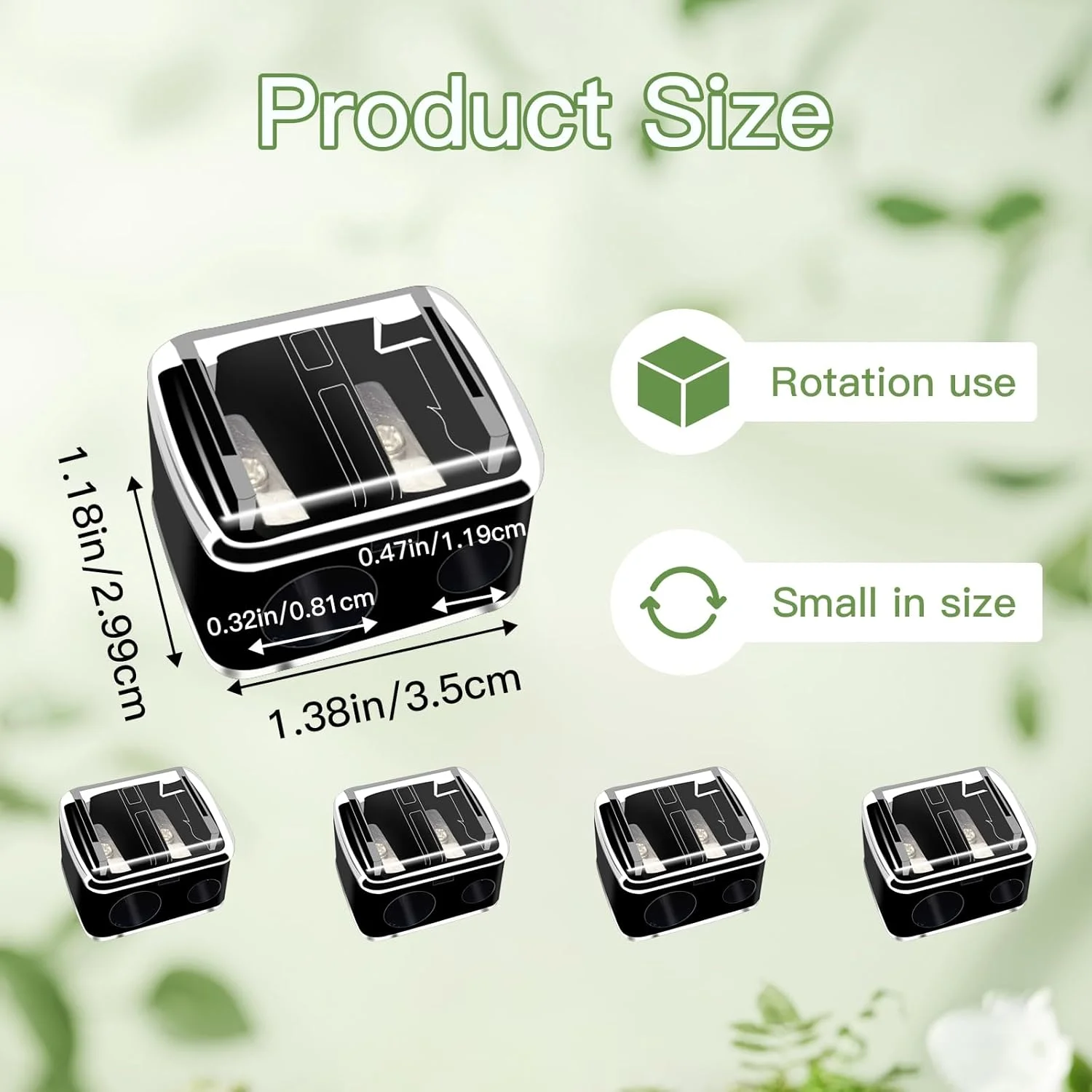 تراش آرایشی مداد پلاستیکی 6 عددی، تراش دستی مداد خط چشم و خط لب، ابزار دستی آرایشی تراش دو سوراخه برای خط لب، مداد ابرو، خط چشم (مشکی) تراش آرایشی مداد پلاستیکی 6 عددی، تراش دستی مداد خط چشم و خط لب، ابزار دستی آرایشی تراش دو سوراخه برای خط لب، مداد ابرو، خط چشم (مشکی)