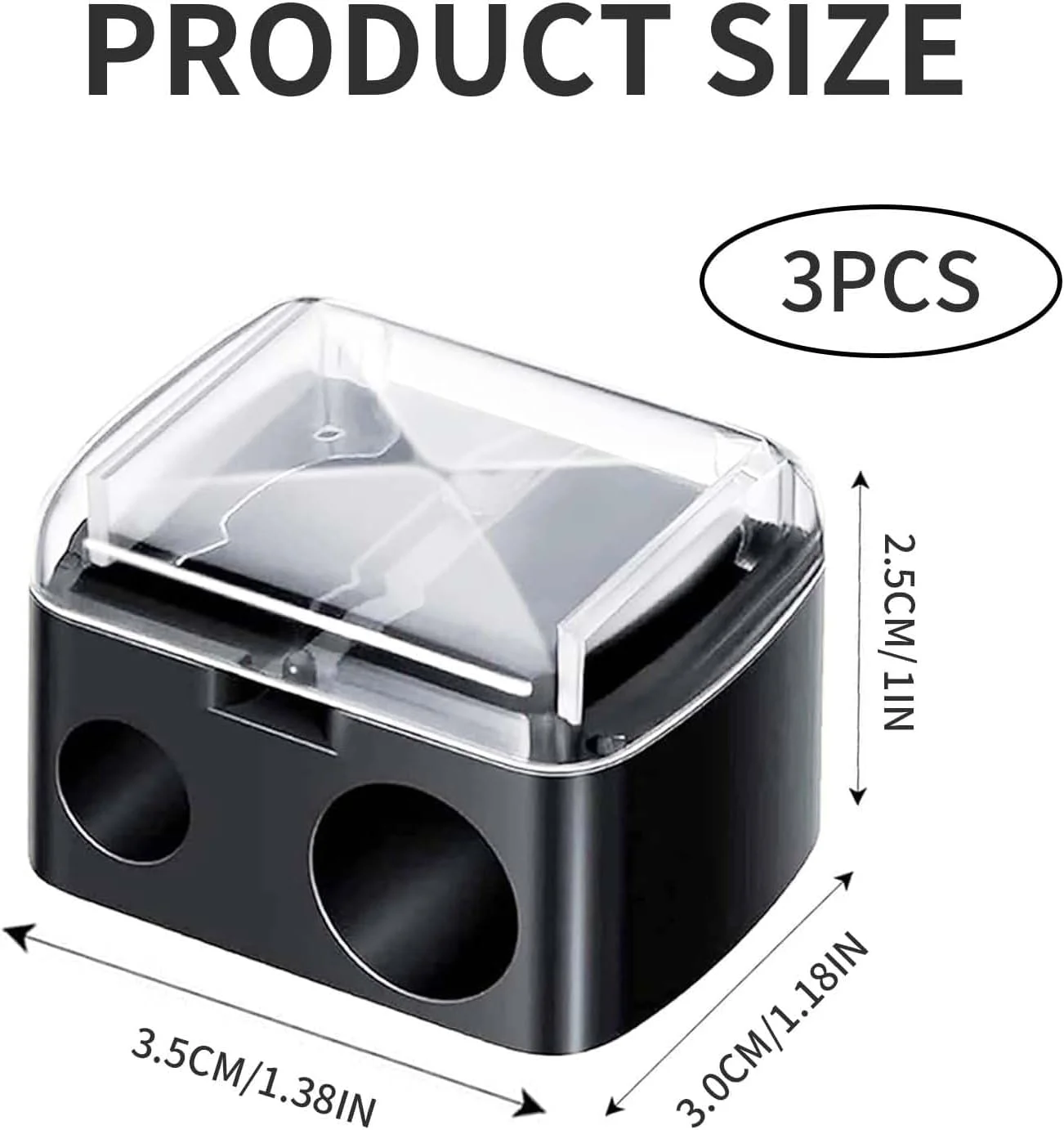 تراش آرایشی مداد لب و چشم 3 عددی، مداد ابرو مناسب برای مدادهای لب، چشم و ابرو بزرگ و کوچک، خط چشم تراش آرایشی مداد لب و چشم 3 عددی، مداد ابرو مناسب برای مدادهای لب، چشم و ابرو بزرگ و کوچک، خط چشم