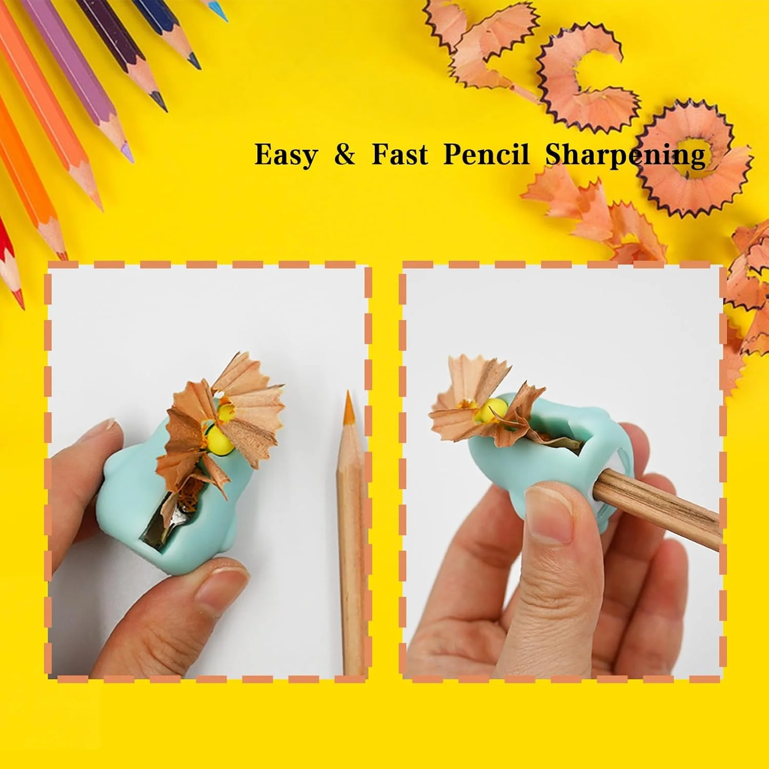 6 عدد تراش مداد فانتزی، تراش مداد دستی برای کودکان، تراش خنده دار کارتونی خلاقانه، لوازم التحریر کاوایی مینی برای مدرسه و دفتر (مدل 3)