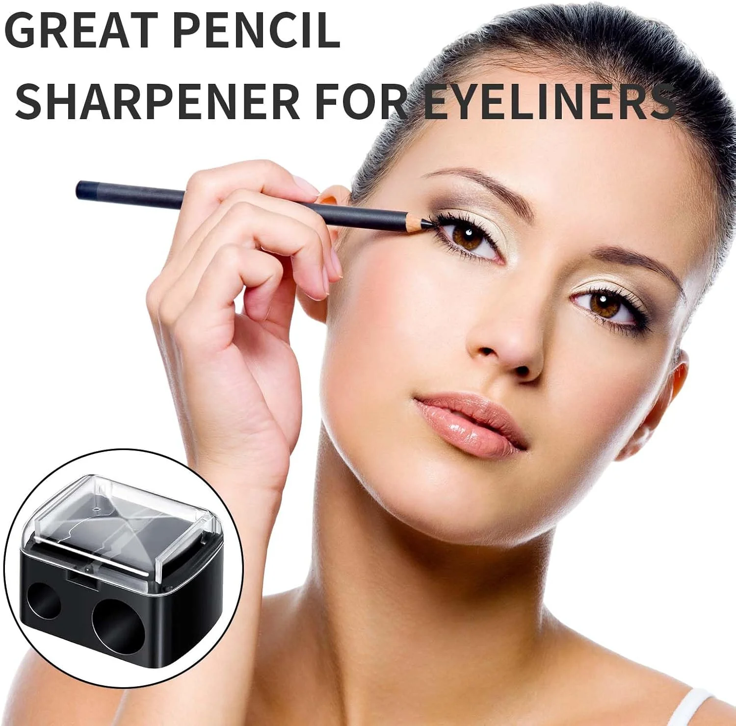 تراش آرایشی مداد لب و چشم 3 عددی، مداد ابرو مناسب برای مدادهای لب، چشم و ابرو بزرگ و کوچک، خط چشم تراش آرایشی مداد لب و چشم 3 عددی، مداد ابرو مناسب برای مدادهای لب، چشم و ابرو بزرگ و کوچک، خط چشم