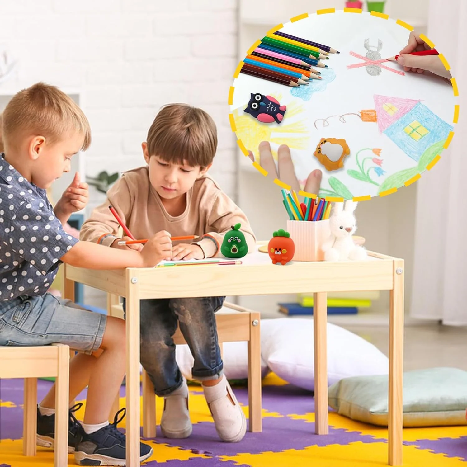 6 عدد تراش مداد فانتزی، تراش مداد دستی برای کودکان، تراش خنده دار کارتونی خلاقانه، لوازم التحریر کاوایی مینی برای مدرسه و دفتر (مدل 3)