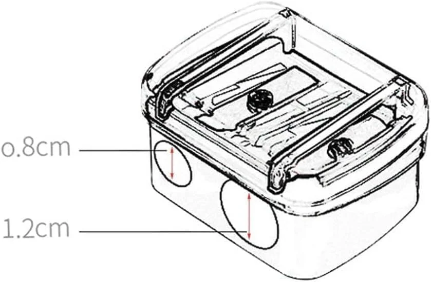 تراش مشکی خط چشم، تراش مداد چشم، تراش مداد ابرو، تراش دو سوراخه خط چشم، تراش خط چشم برای مداد، تراش آرایشی مداد
