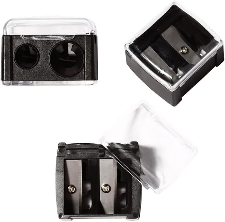 تراش مشکی خط چشم، تراش مداد چشم، تراش مداد ابرو، تراش دو سوراخه خط چشم، تراش خط چشم برای مداد، تراش آرایشی مداد