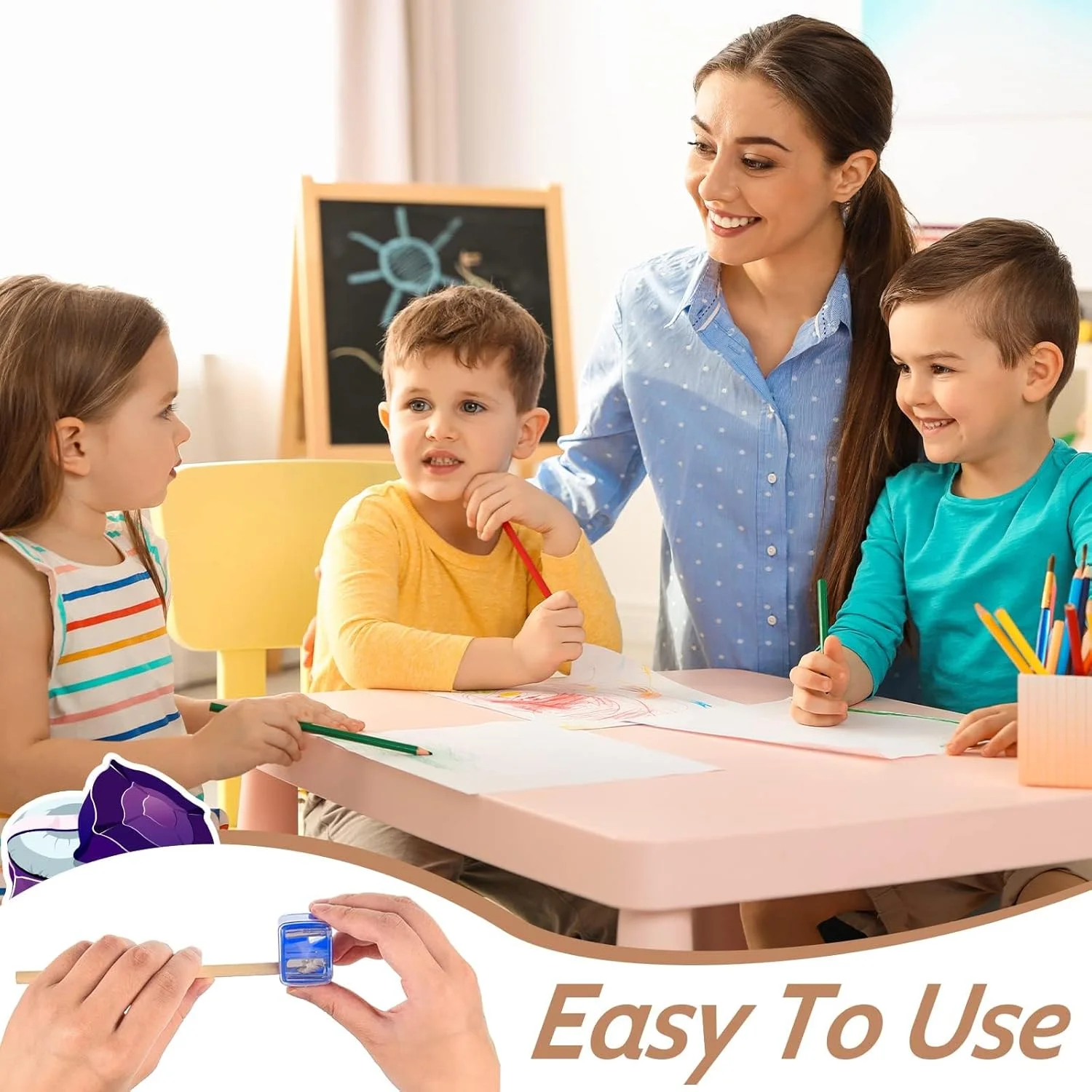 تراش آرایشی مداد برای آرایش، خط چشم و خط لب، بسته 5 عددی (B) تراش آرایشی مداد برای آرایش، خط چشم و خط لب، بسته 5 عددی (B)