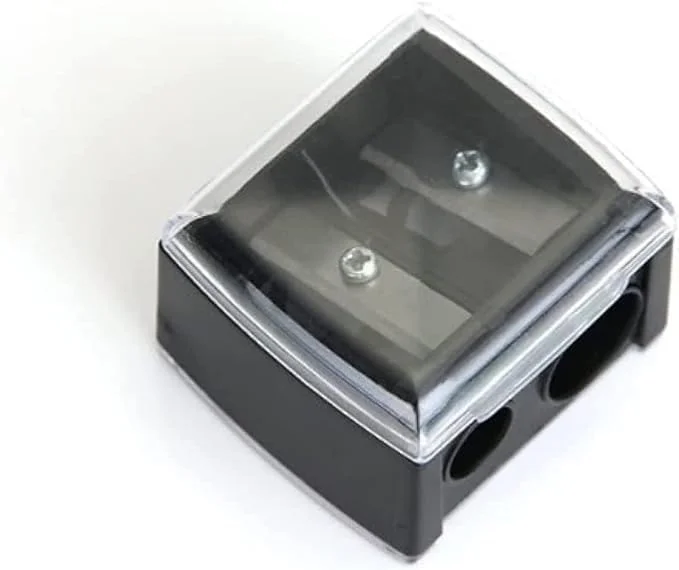 تراش مشکی مداد ابرو و خط چشم، دو سوراخه با درپوش، تمیز کردن آسان، تراش آرایشی مناسب مسافرت، تراش مداد آرایشی، لوازم آرایشی تراش مشکی مداد ابرو و خط چشم، دو سوراخه با درپوش، تمیز کردن آسان، تراش آرایشی مناسب مسافرت، تراش مداد آرایشی، لوازم آرایشی