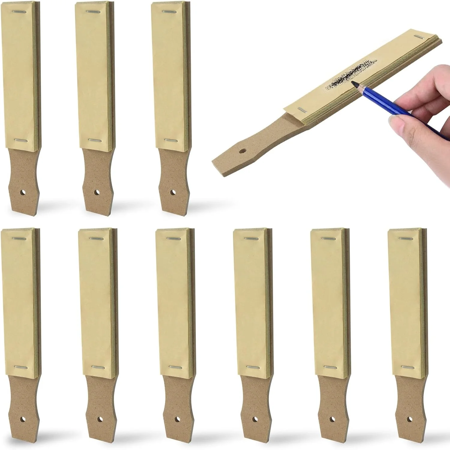 بسته 10 عددی سمباده تیزکن بوک وین، بلوک های سمباده طراحی برای هنرمندان، بزرگسالان و نوجوانان | ابزار تیز کننده نوک مداد | لوازم طراحی هنری برای مدادهای زغالی، پاستل و طراحی بسته 10 عددی سمباده تیزکن بوک وین، بلوک های سمباده طراحی برای هنرمندان، بزرگسالان و نوجوانان | ابزار تیز کننده نوک مداد | لوازم طراحی هنری برای مدادهای زغالی، پاستل و طراحی