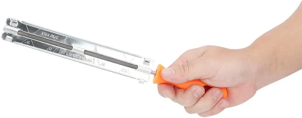 ابزار تیز کردن زنجیر اره موتوری با طراحی ارگونومیک، مناسب برای باغبانی و نجاری