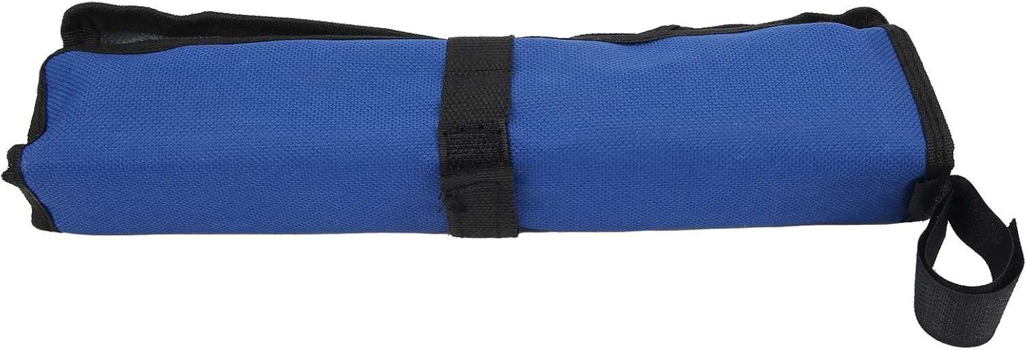 کیت سوهان اره زنجیری، ابزار تیز کردن اره زنجیری، رهاسازی کارآمد، علامت گذاری زاویه حک شده، کیف ابزار آبی گرد مستطیل 10 عددی