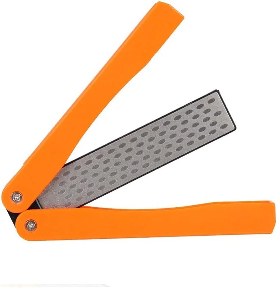 AUEMNUR Sharpener مزدوج الجيب مطوي الجيب الماس بسكين شحذ الحجر الحجر المطبخ في الهواء الطلق الرحلات الشواء الأداة المحمولة AUEMNUR Sharpener مزدوج الجيب مطوي الجيب الماس بسكين شحذ الحجر الحجر المطبخ في الهواء الطلق الرحلات الشواء الأداة المحمولة
