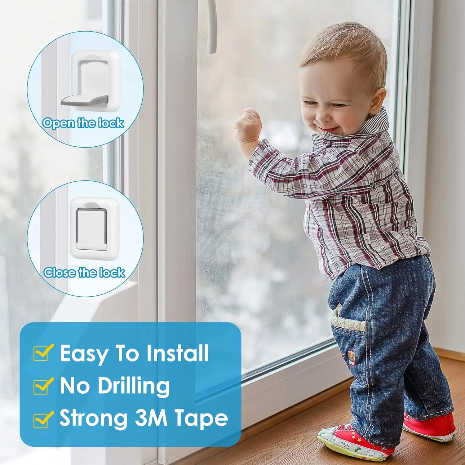 قفل درب کشویی MAKINGTEC، قفل پنجره برای ایمنی کودکان، قفل درب شیشه ای کشویی ضد کودک، میله امنیتی ضد کودک مناسب برای پنجره های کشویی، پاسیو، کمد، درب کابینت (شکل L دو عددی) قفل درب کشویی MAKINGTEC، قفل پنجره برای ایمنی کودکان، قفل درب شیشه ای کشویی ضد کودک، میله امنیتی ضد کودک مناسب برای پنجره های کشویی، پاسیو، کمد، درب کابینت (شکل L دو عددی)