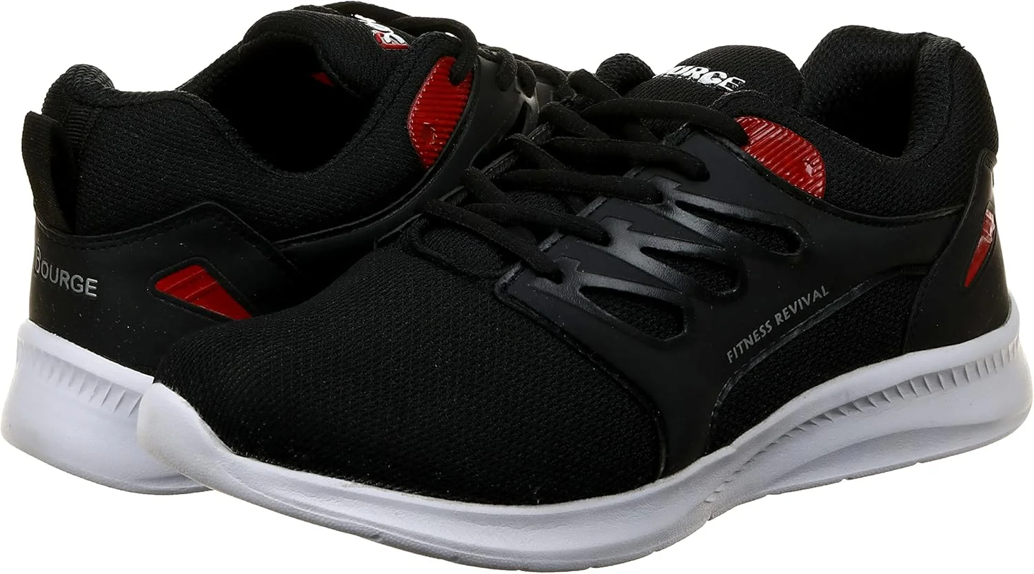 کفش ورزشی مردانه بورژ مدل Loire-337 خاکستری و قرمز