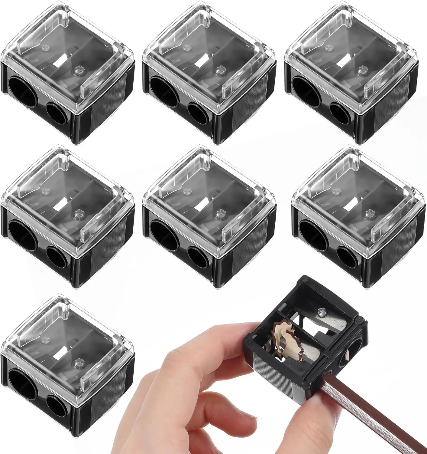 تراش ابرو برای بانوان، بسته 8 عددی تراش آرایشی دستی دو سر ValueBargain برای خط چشم و خط لب، مناسب برای اصلاح دقیق