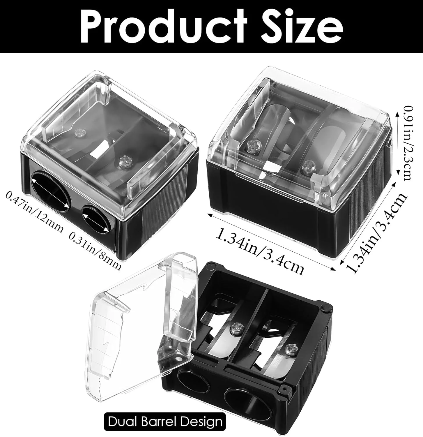 تراش ابرو برای بانوان، بسته 8 عددی تراش آرایشی دستی دو سر ValueBargain برای خط چشم و خط لب، مناسب برای اصلاح دقیق