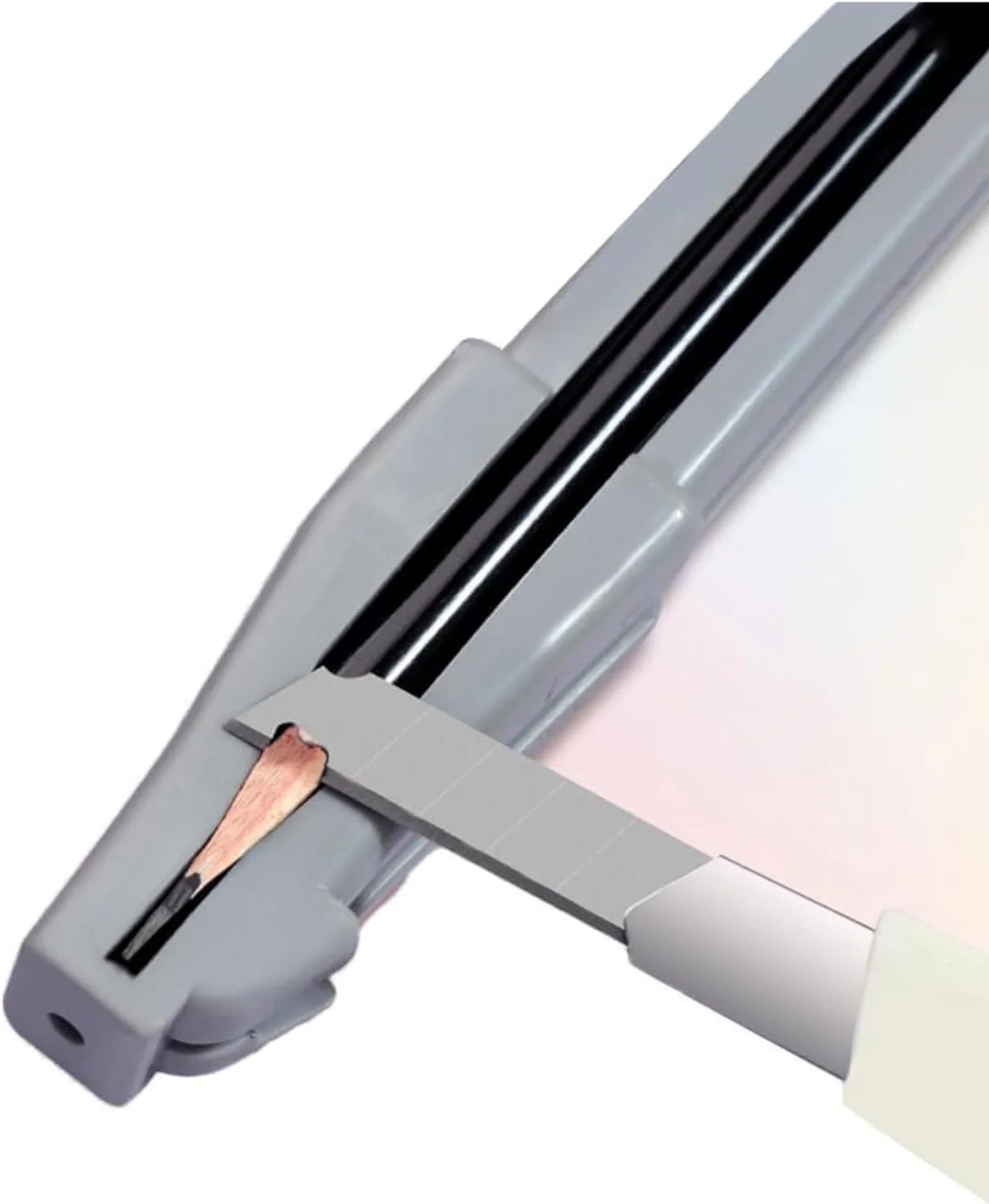 تراش ابرو خاکستری 3 در 1، ابزار کمکی تراش ابرو مدل نوک اردکی برای مداد ابروهای ضد آب و پیل آف، مناسب برای مبتدیان و حرفه ای ها، ابزار آرایشی