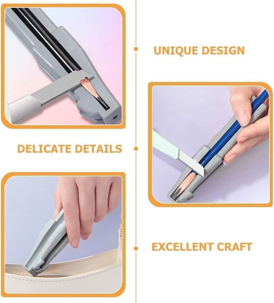 تراش ابرو خاکستری 3 در 1، ابزار کمکی تراش ابرو مدل نوک اردکی برای مداد ابروهای ضد آب و پیل آف، مناسب برای مبتدیان و حرفه ای ها، ابزار آرایشی