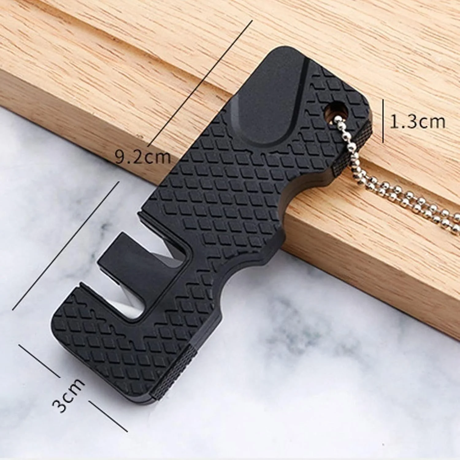 تیز کننده چاقو قابل حمل ساکن، ابزار تیز کردن چاقو و سنگ چاقو، ابزار کمپینگ چند منظوره در فضای باز تیز کننده چاقو قابل حمل ساکن، ابزار تیز کردن چاقو و سنگ چاقو، ابزار کمپینگ چند منظوره در فضای باز