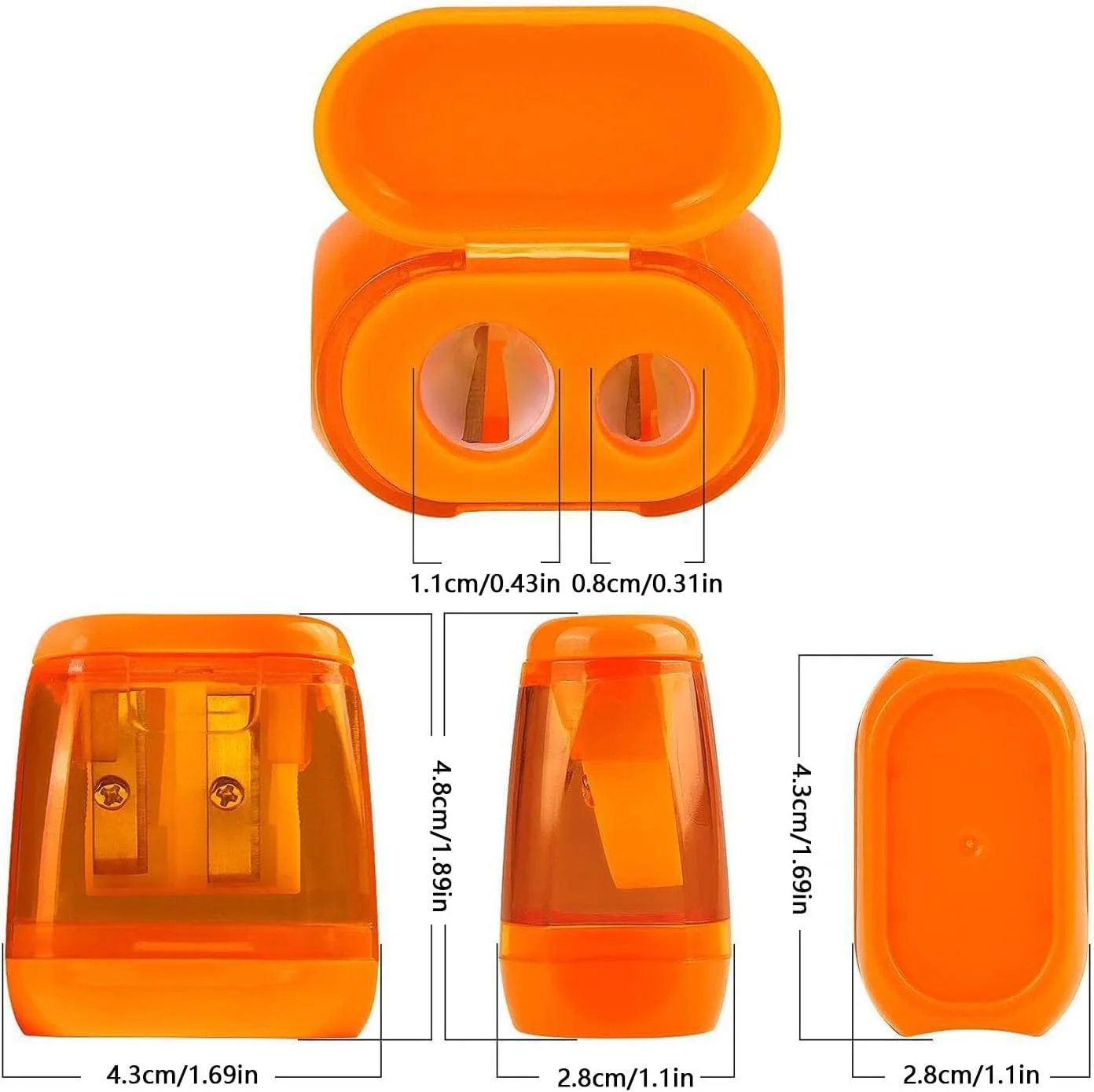 تراش رژ لب | تراش مداد با 2 سوراخ تراش و محفظه جمع آوری ضایعات - لوازم مدرسه دانشجویی برای استودیو هنری، مسافرت دانشجویی، کلاس درس، کوله پشتی، میز، معلم تراش رژ لب | تراش مداد با 2 سوراخ تراش و محفظه جمع آوری ضایعات - لوازم مدرسه دانشجویی برای استودیو هنری، مسافرت دانشجویی، کلاس درس، کوله پشتی، میز، معلم