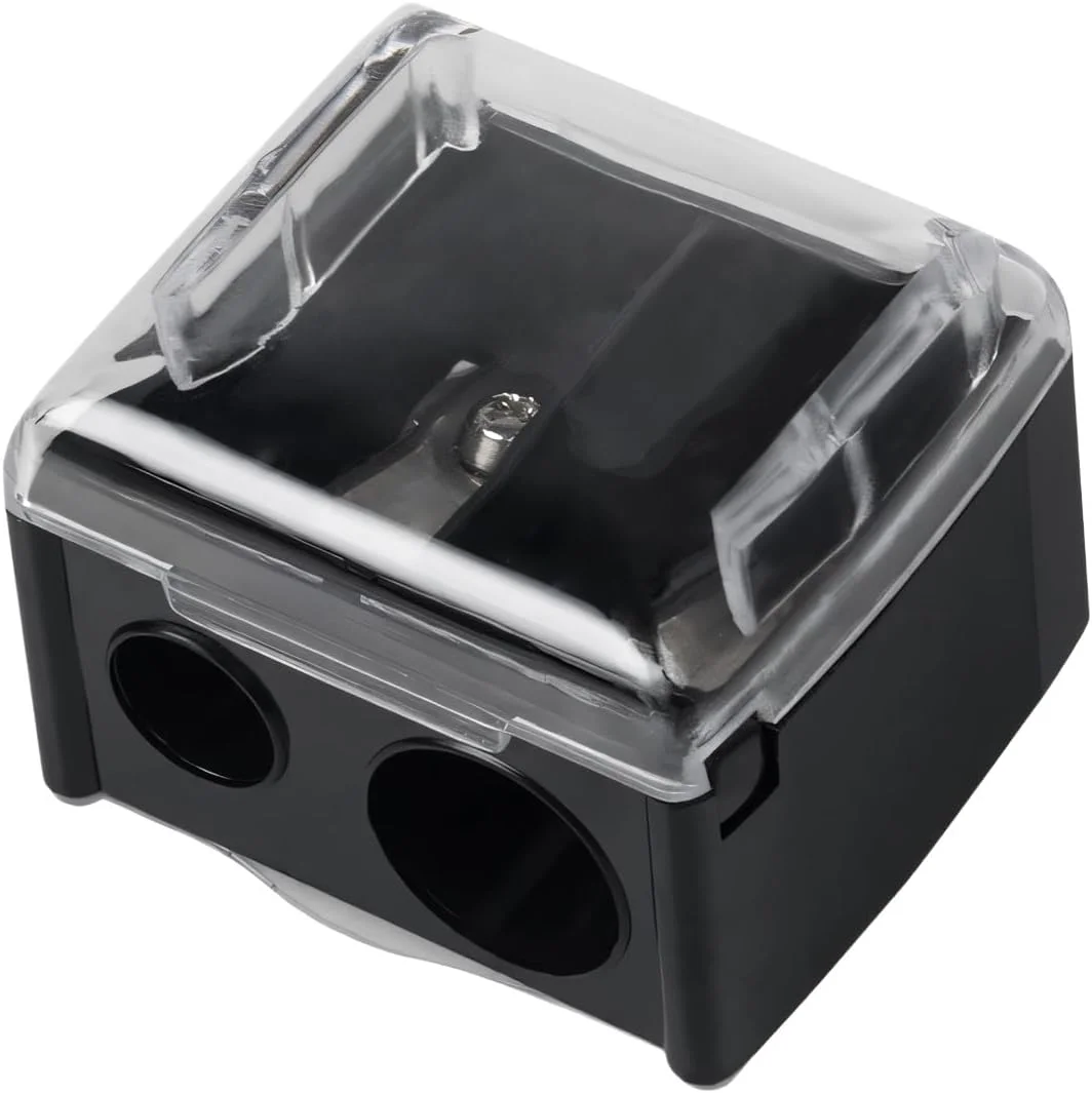 تراش آرایشی - تراش دوقلو برای خط چشم و خط لب - تراش لوازم آرایشی جهانی با تیغه دقیق تراش آرایشی - تراش دوقلو برای خط چشم و خط لب - تراش لوازم آرایشی جهانی با تیغه دقیق