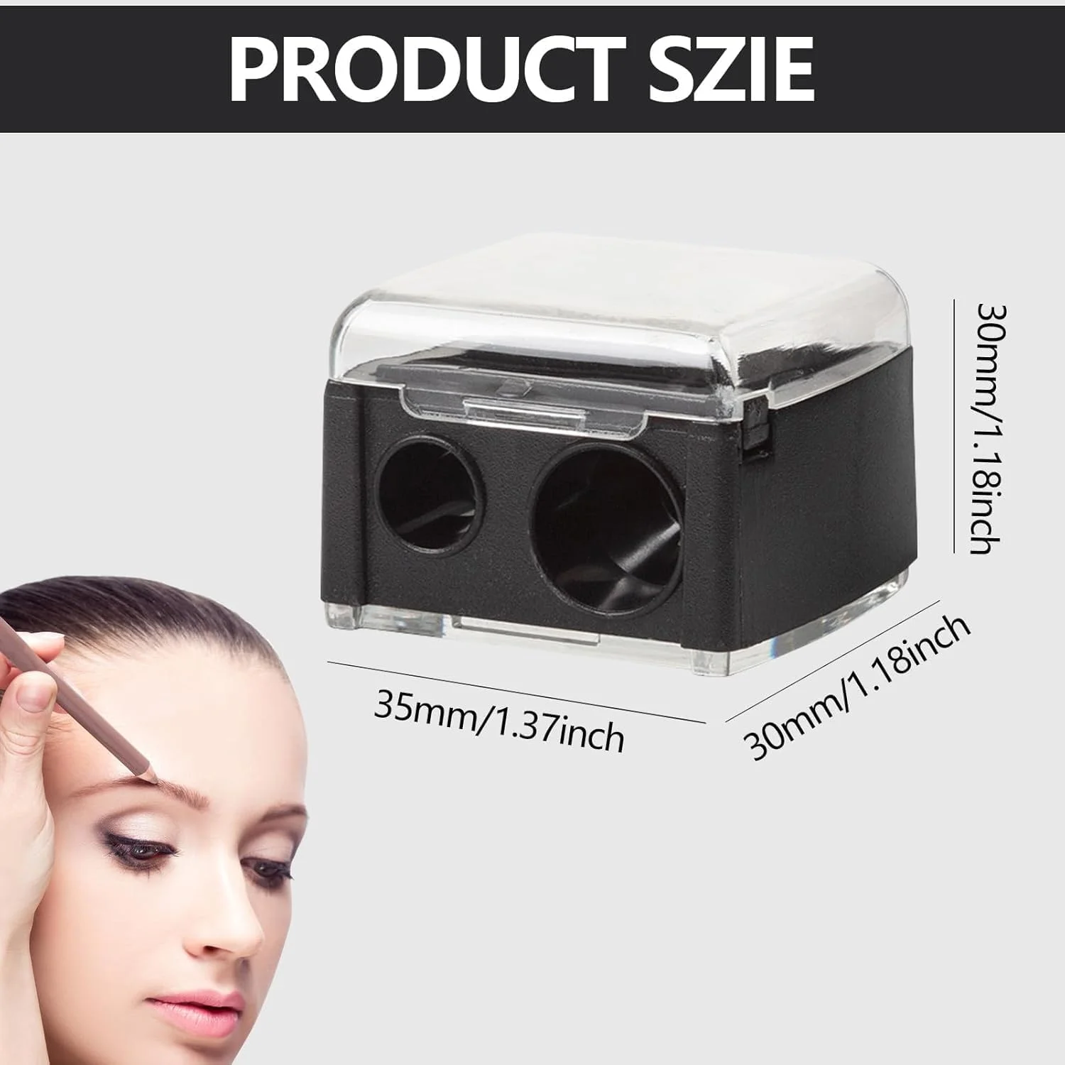 تراش آرایشی برای مدادهای چشم و لب، تراش مداد آرایشی دو سوراخه - جمع و جور، قابل حمل، تراش لوازم آرایشی آسان برای تمیز کردن برای خط چشم، خط لب، مداد ابرو (4 عددی) تراش آرایشی برای مدادهای چشم و لب، تراش مداد آرایشی دو سوراخه - جمع و جور، قابل حمل، تراش لوازم آرایشی آسان برای تمیز کردن برای خط چشم، خط لب، مداد ابرو (4 عددی)