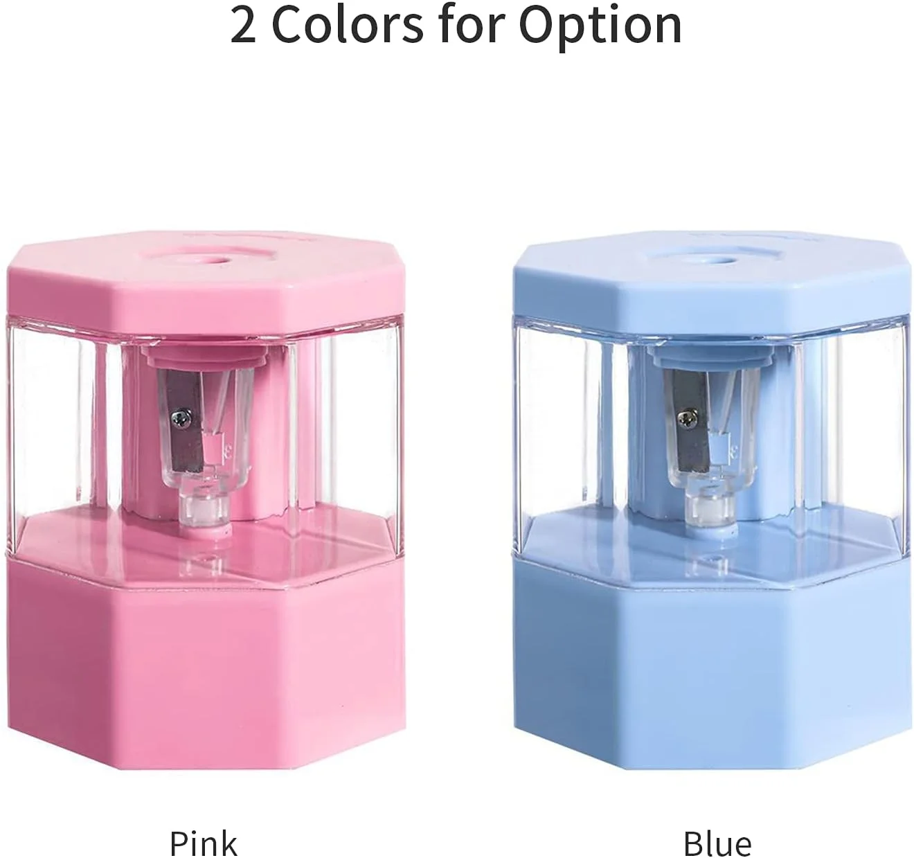 مداد تراش برقی قابل حمل، تراش سریع با شروع خودکار فشاری، مخزن بزرگ و سر قابل تعویض برای خانه، دفتر، مدرسه و دانش آموزان مداد تراش برقی قابل حمل، تراش سریع با شروع خودکار فشاری، مخزن بزرگ و سر قابل تعویض برای خانه، دفتر، مدرسه و دانش آموزان