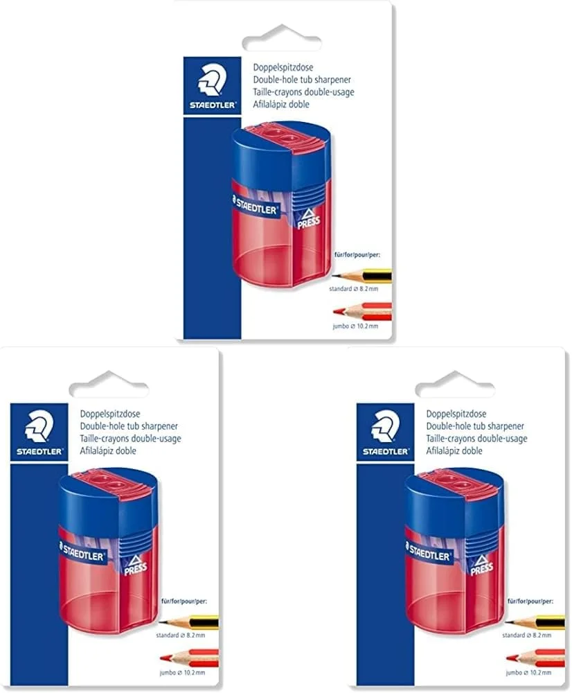 تراش دو قلو گرد استدلر مدل 512 006 BK (بسته 3 عددی) تراش دو قلو گرد استدلر مدل 512 006 BK (بسته 3 عددی)