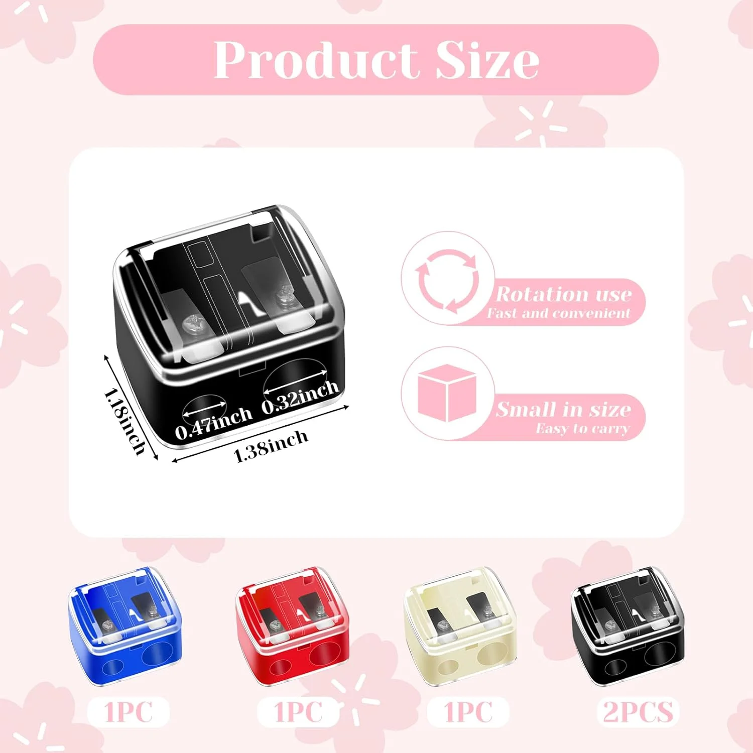 مجموعه 5 عددی تراش آرایشی سالبسیور، تراش کوچک مداد آرایشی دستی، تراش مداد لب رنگی لوازم آرایشی، تراش دستی مداد برای مداد چشم و خط لب، چند رنگ مجموعه 5 عددی تراش آرایشی سالبسیور، تراش کوچک مداد آرایشی دستی، تراش مداد لب رنگی لوازم آرایشی، تراش دستی مداد برای مداد چشم و خط لب، چند رنگ