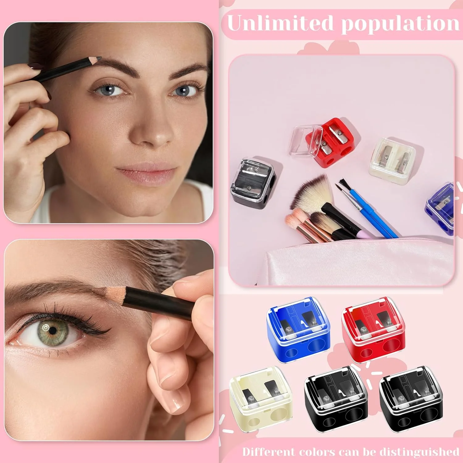 مجموعه 5 عددی تراش آرایشی سالبسیور، تراش کوچک مداد آرایشی دستی، تراش مداد لب رنگی لوازم آرایشی، تراش دستی مداد برای مداد چشم و خط لب، چند رنگ مجموعه 5 عددی تراش آرایشی سالبسیور، تراش کوچک مداد آرایشی دستی، تراش مداد لب رنگی لوازم آرایشی، تراش دستی مداد برای مداد چشم و خط لب، چند رنگ