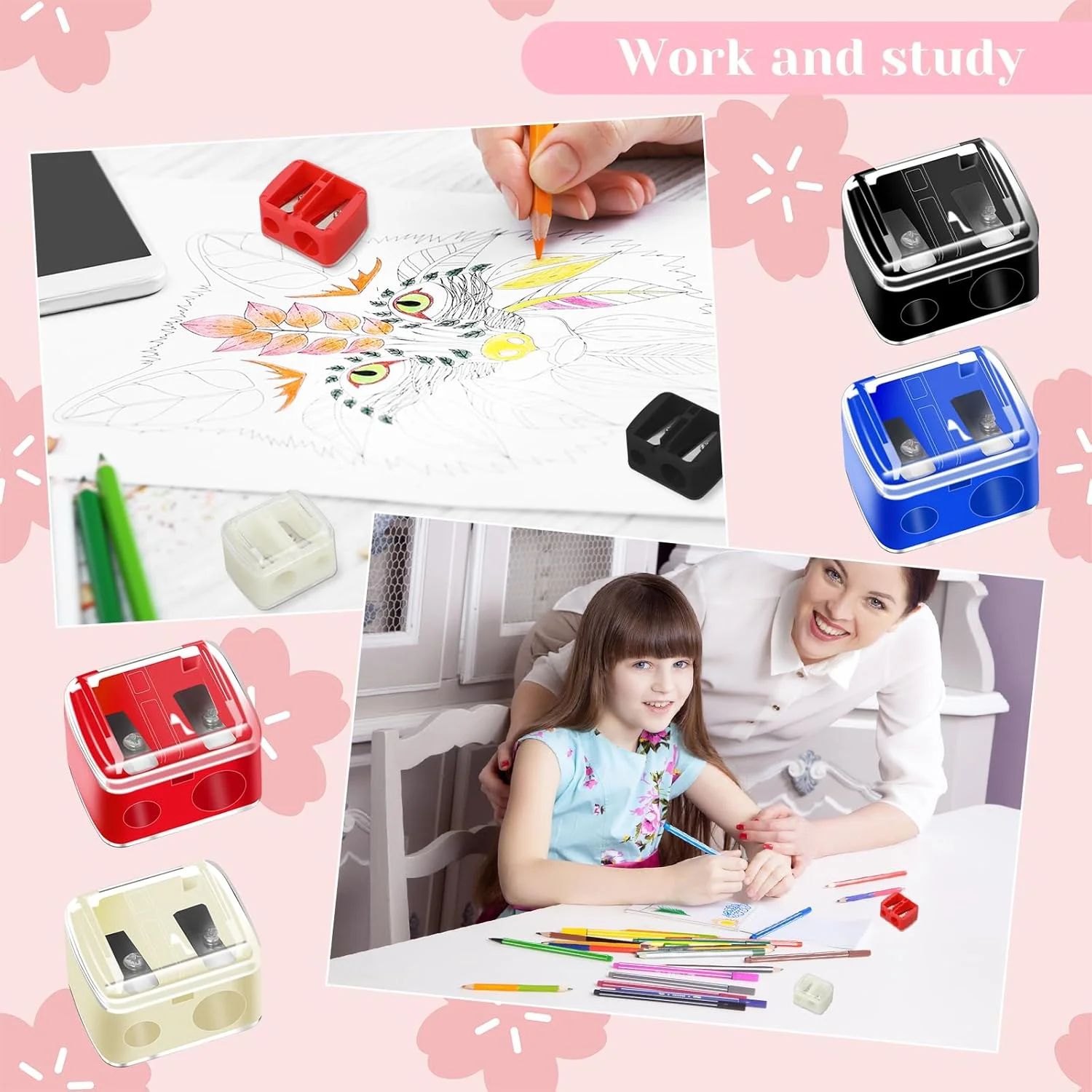 مجموعه 5 عددی تراش آرایشی سالبسیور، تراش کوچک مداد آرایشی دستی، تراش مداد لب رنگی لوازم آرایشی، تراش دستی مداد برای مداد چشم و خط لب، چند رنگ مجموعه 5 عددی تراش آرایشی سالبسیور، تراش کوچک مداد آرایشی دستی، تراش مداد لب رنگی لوازم آرایشی، تراش دستی مداد برای مداد چشم و خط لب، چند رنگ