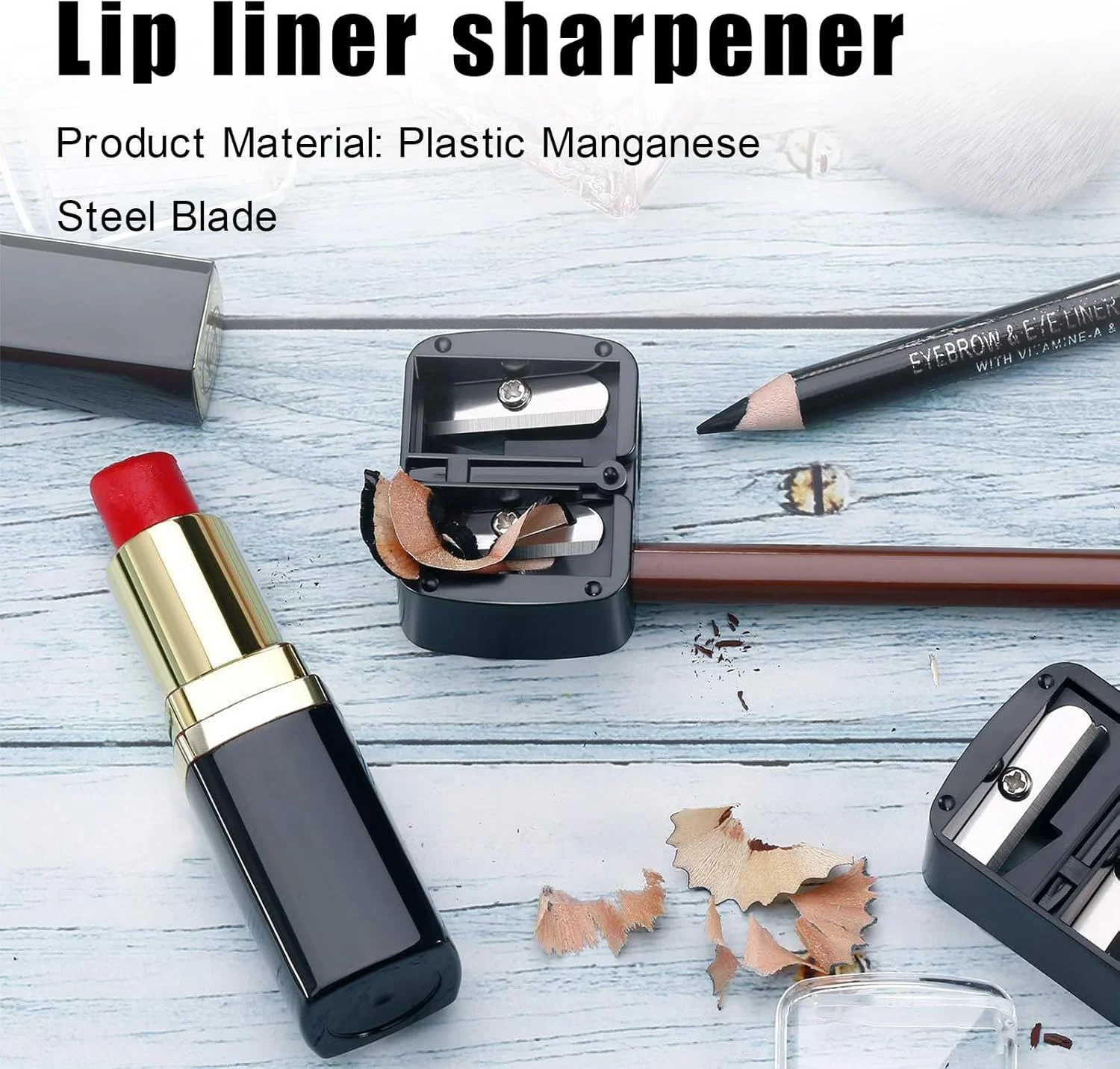 مجموعه 2 عددی تراش آرایشی، تراش لوازم آرایشی، تراش مداد، برای مداد ابرو، مداد، خط لب، خط چشم، تیغه های دقیق، مناسب برای استفاده در سفر مجموعه 2 عددی تراش آرایشی، تراش لوازم آرایشی، تراش مداد، برای مداد ابرو، مداد، خط لب، خط چشم، تیغه های دقیق، مناسب برای استفاده در سفر